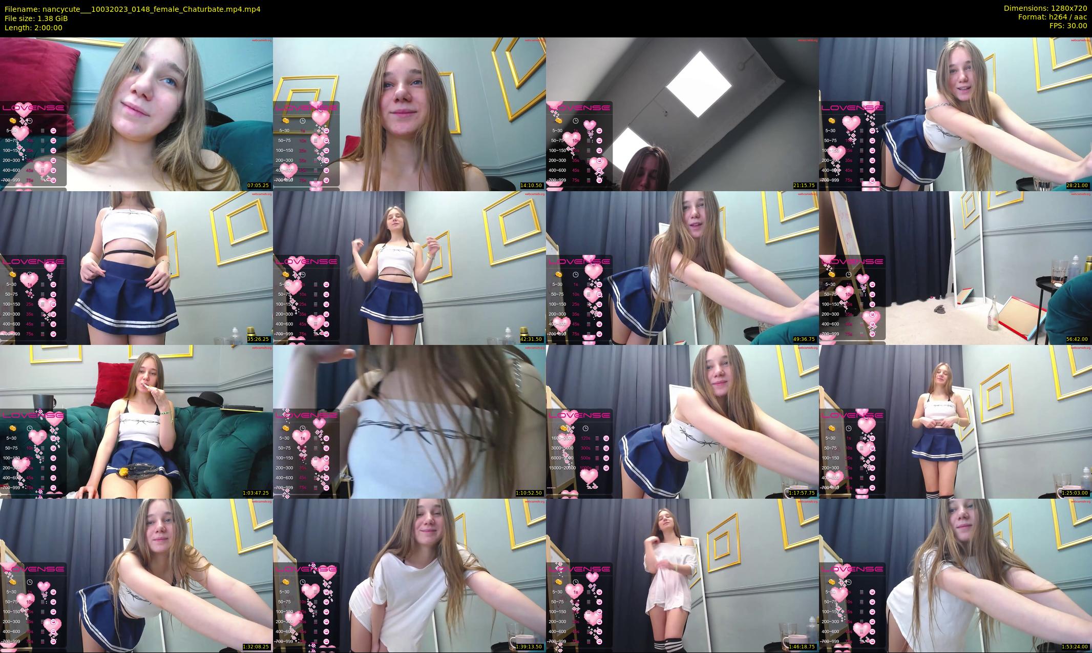 nancycute__ — 120 minute Chaturbate female cam show recording, 720p, Mar 10, 2023