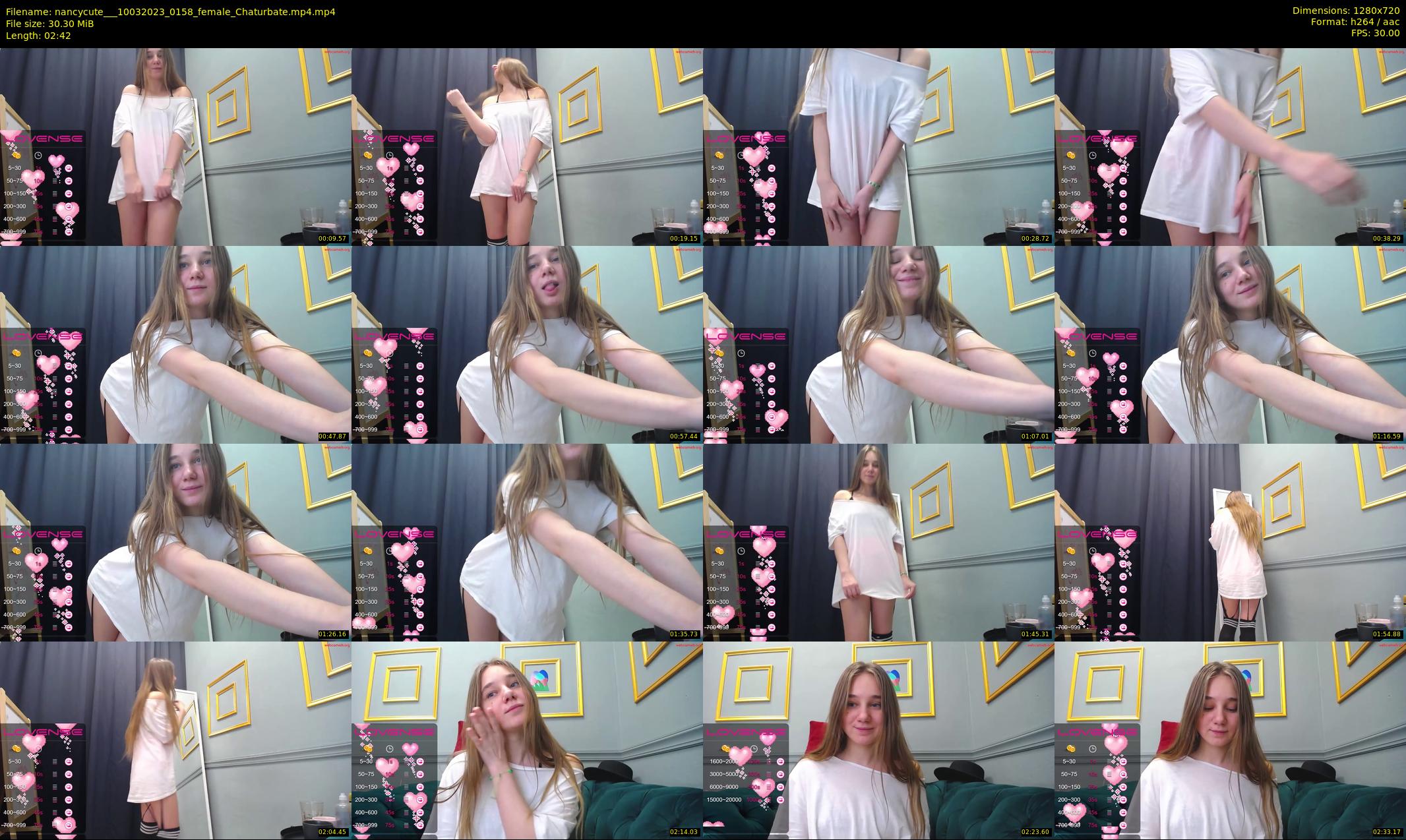 nancycute__ — 3 minute Chaturbate female cam show recording, 720p, Mar 10, 2023
