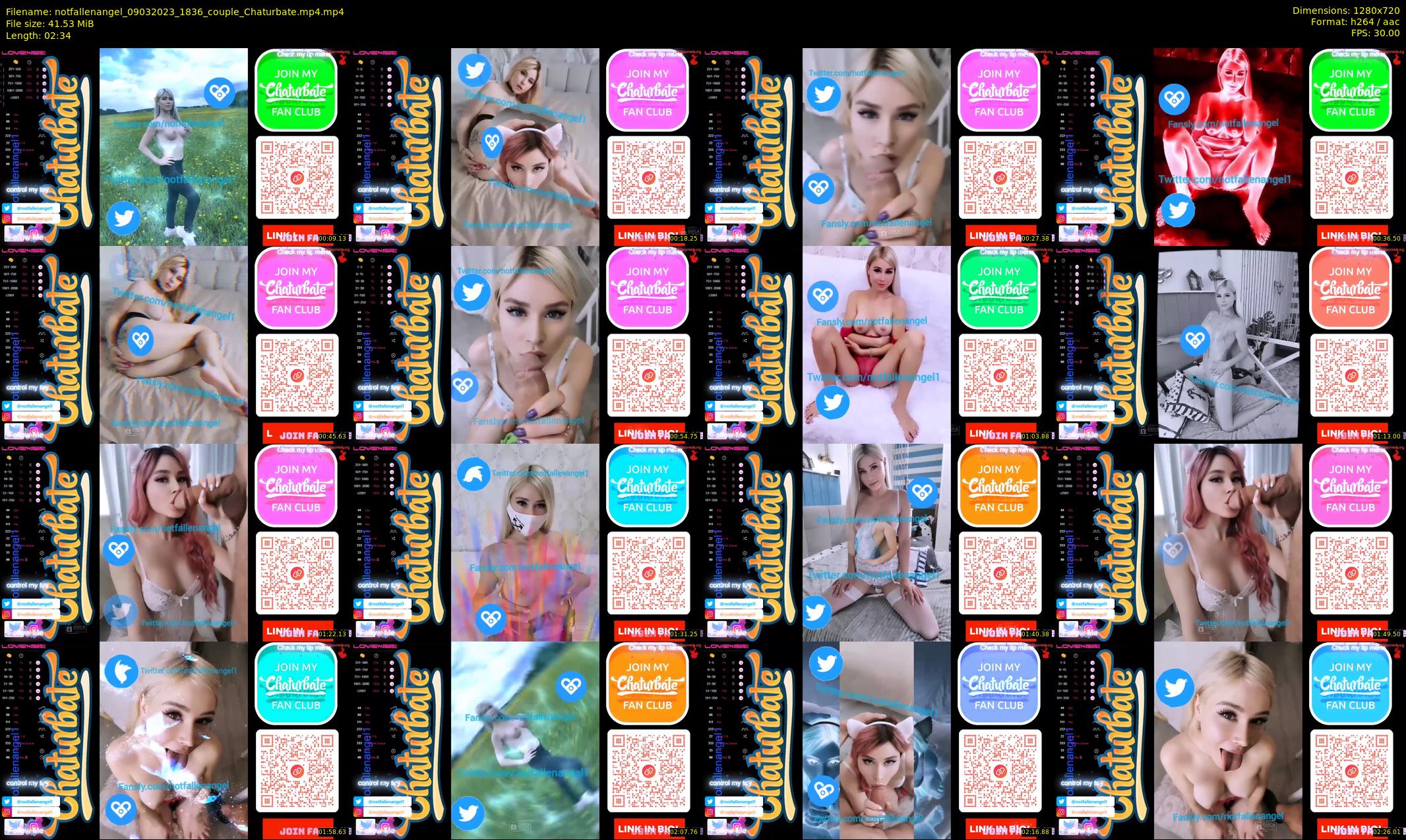 notfallenangel — 3 minute Chaturbate couple cam show recording, 720p, Mar 9, 2023