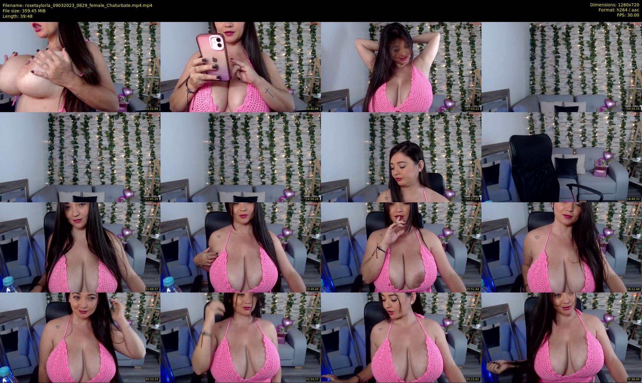 rosetaylorla — 40 minute Chaturbate female cam show recording, 720p, Mar 9, 2023