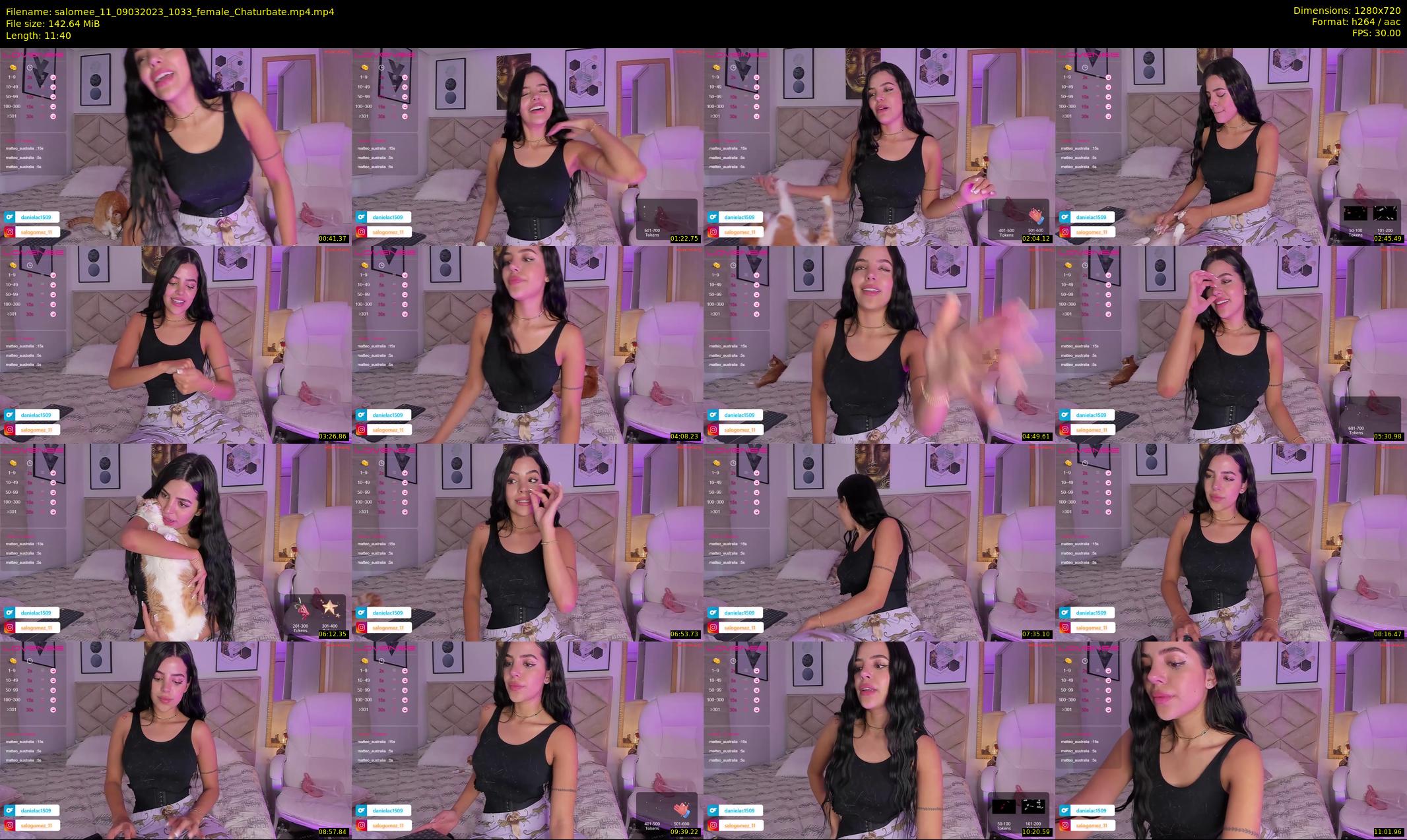 salomee_11 — 12 minute Chaturbate female cam show recording, 720p, Mar 9, 2023