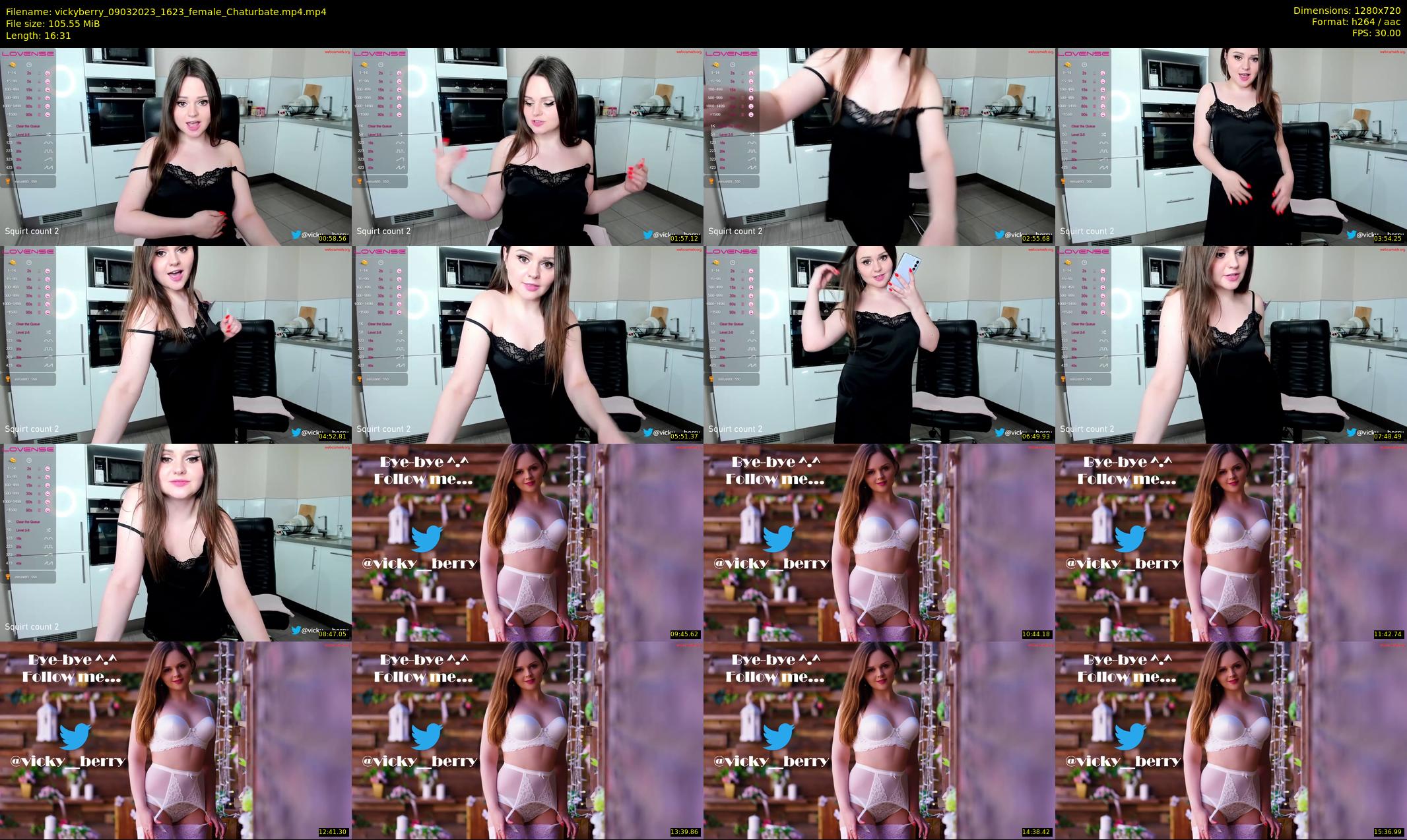 vickyberry — 17 minute Chaturbate female cam show recording, 720p, Mar 9, 2023