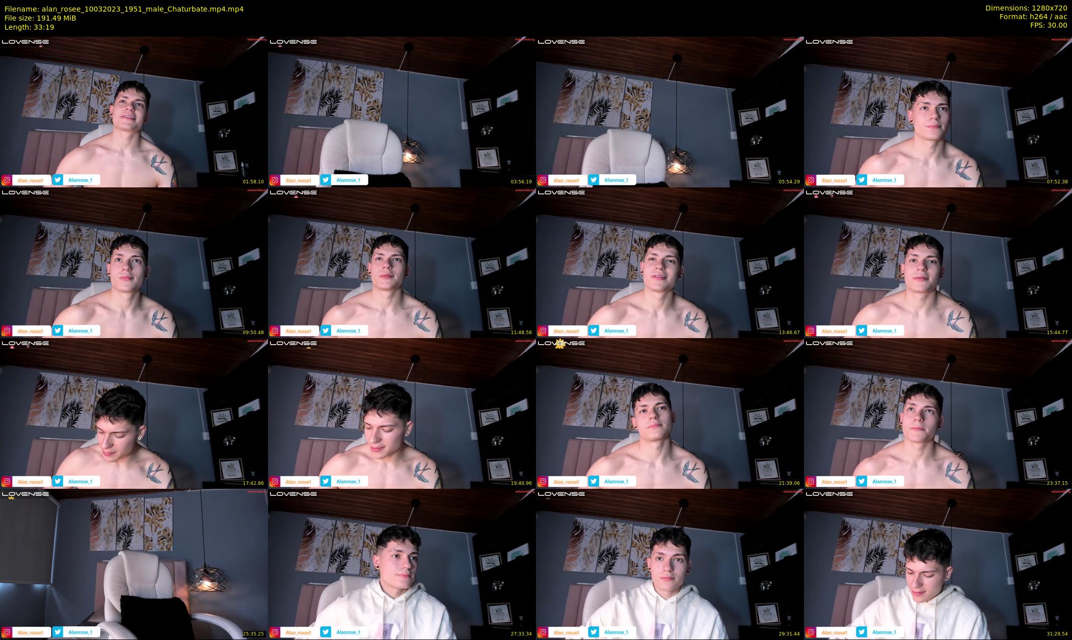 alan_rosee — 34 minute Chaturbate male cam show recording, 720p, Mar 10, 2023