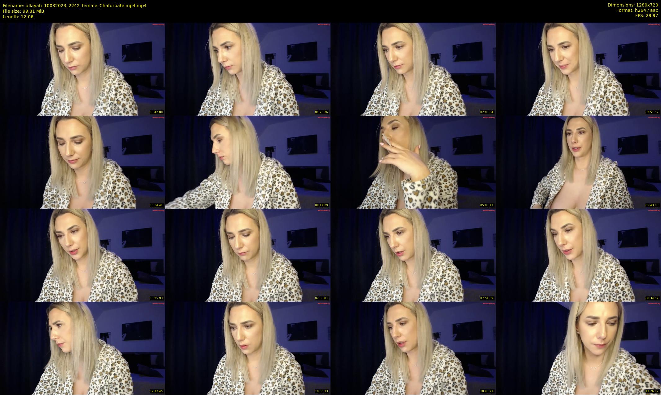 allayah — 13 minute Chaturbate female cam show recording, 720p, Mar 10, 2023