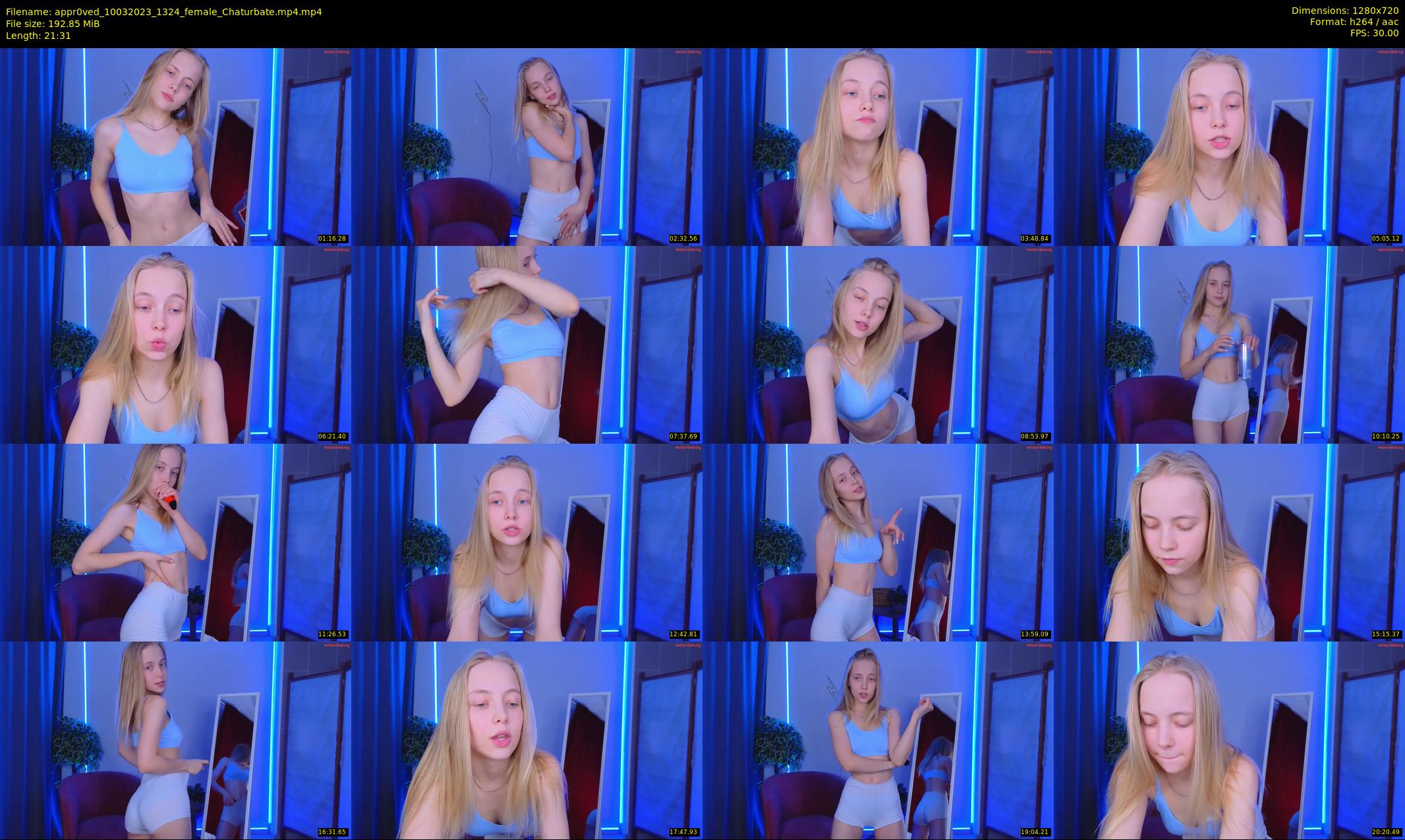 appr0ved — 22 minute Chaturbate female cam show recording, 720p, Mar 10, 2023