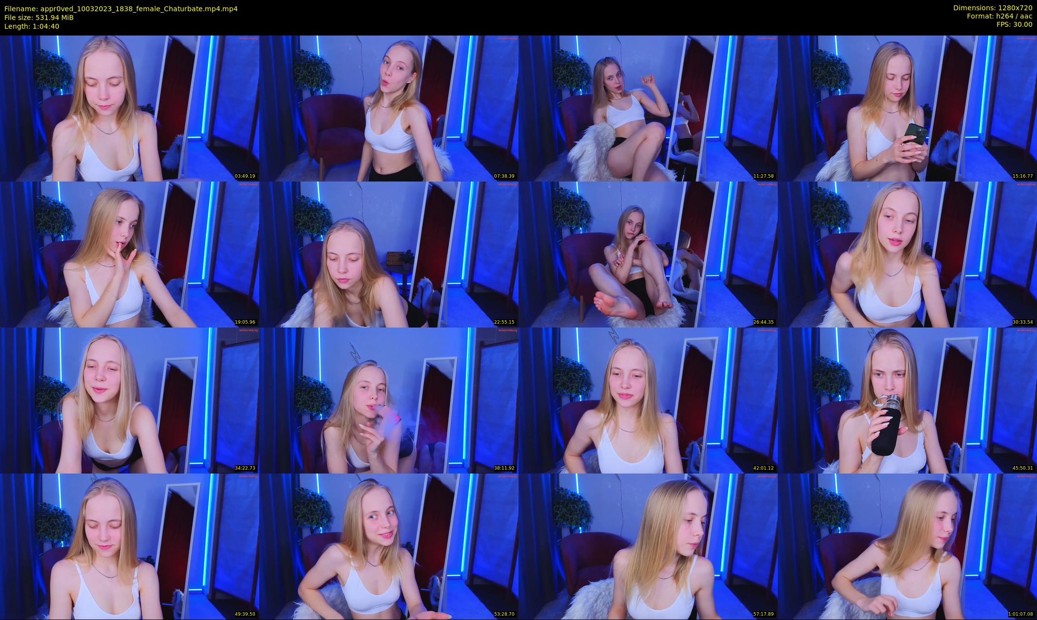 appr0ved — 65 minute Chaturbate female cam show recording, 720p, Mar 10, 2023