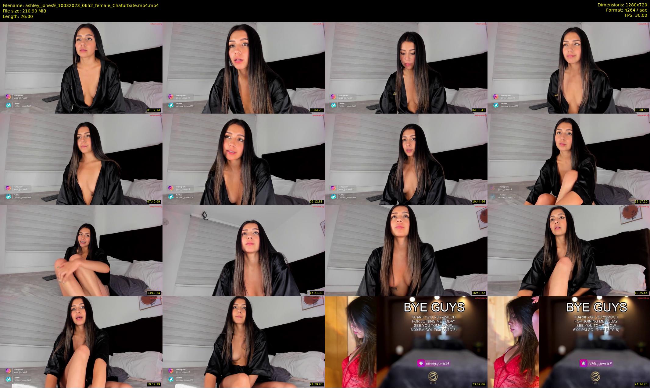 ashley_jones9 — 26 minute Chaturbate female cam show recording, 720p, Mar 10, 2023