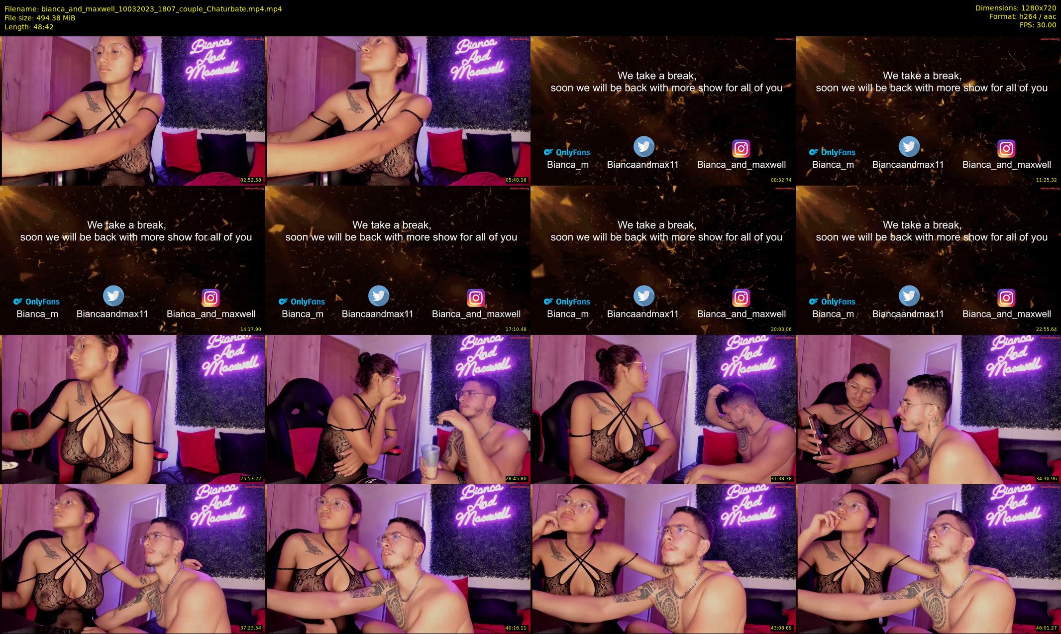 bianca_and_maxwell — 49 minute Chaturbate couple cam show recording, 720p, Mar 10, 2023