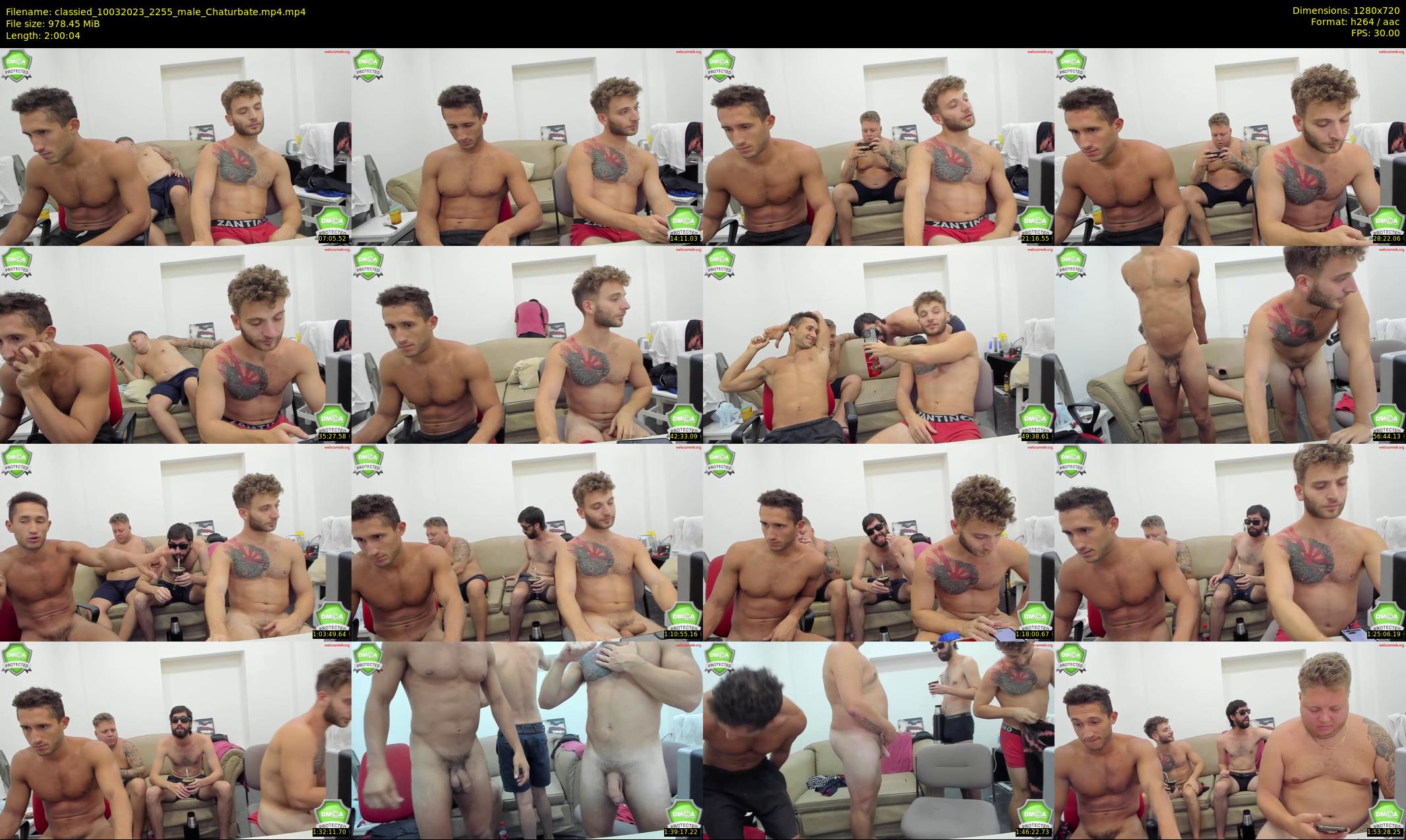 classied — 121 minute Chaturbate male cam show recording, 720p, Mar 10, 2023