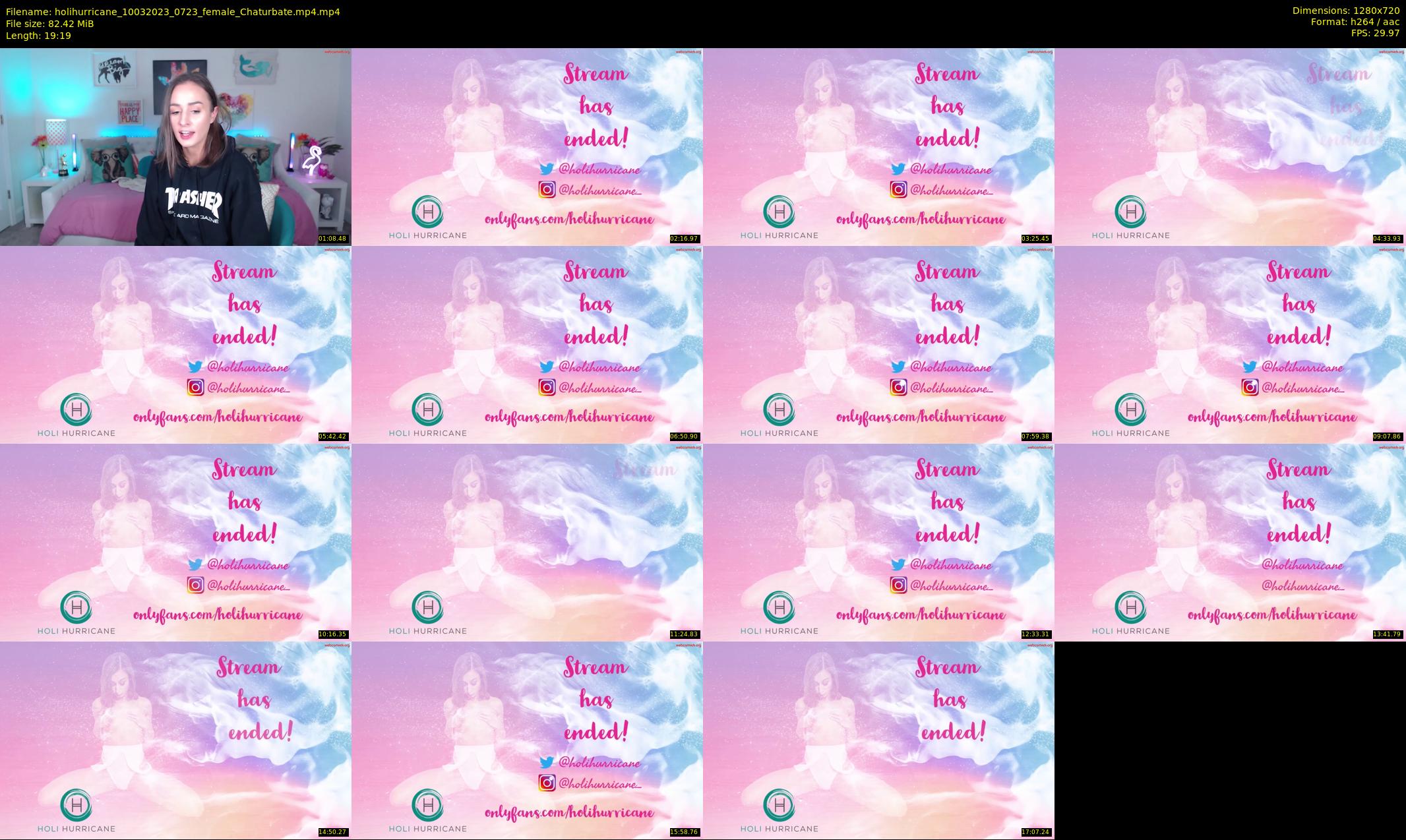holihurricane — 20 minute Chaturbate female cam show recording, 720p, Mar 10, 2023