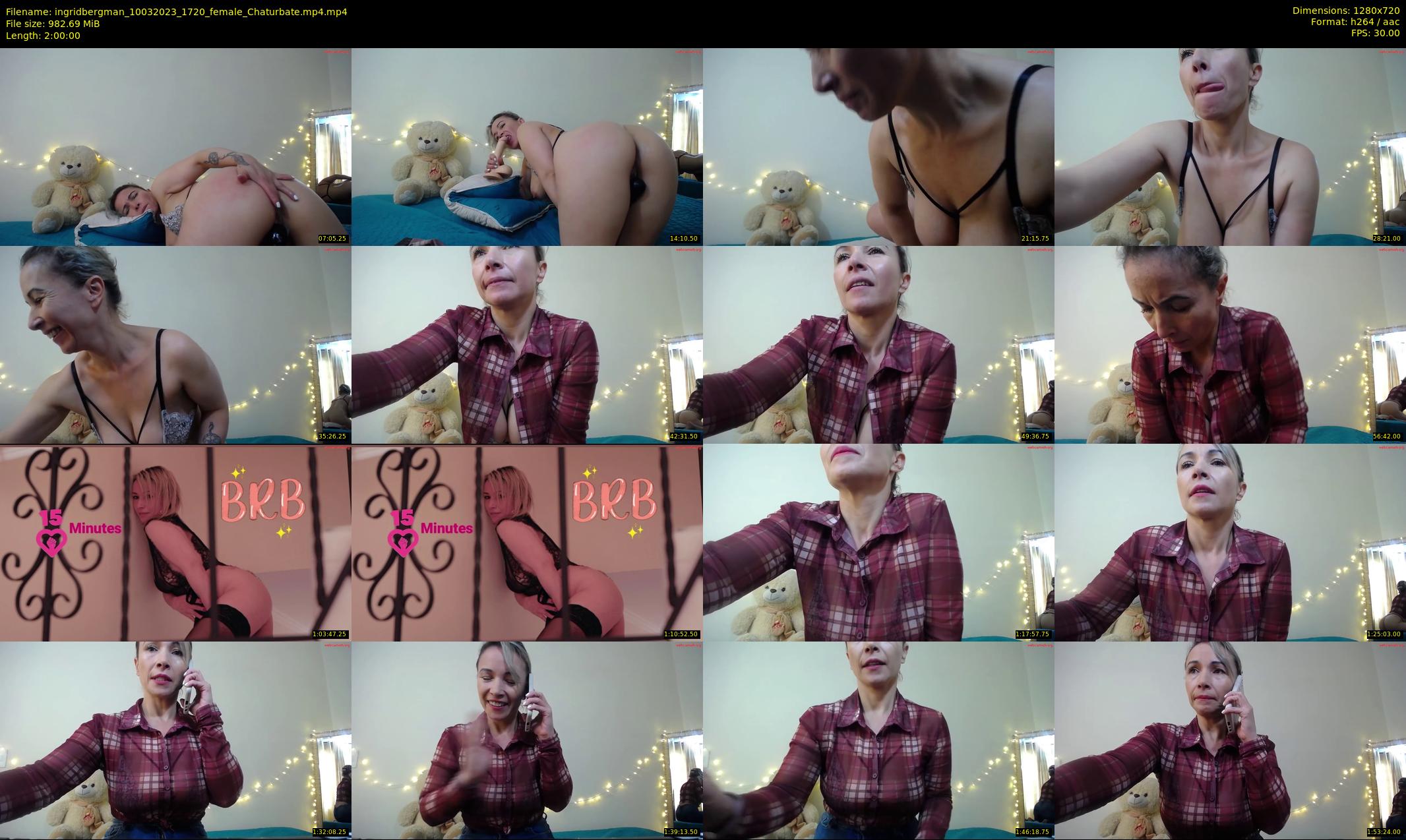 ingridbergman — 120 minute Chaturbate female cam show recording, 720p, Mar 10, 2023