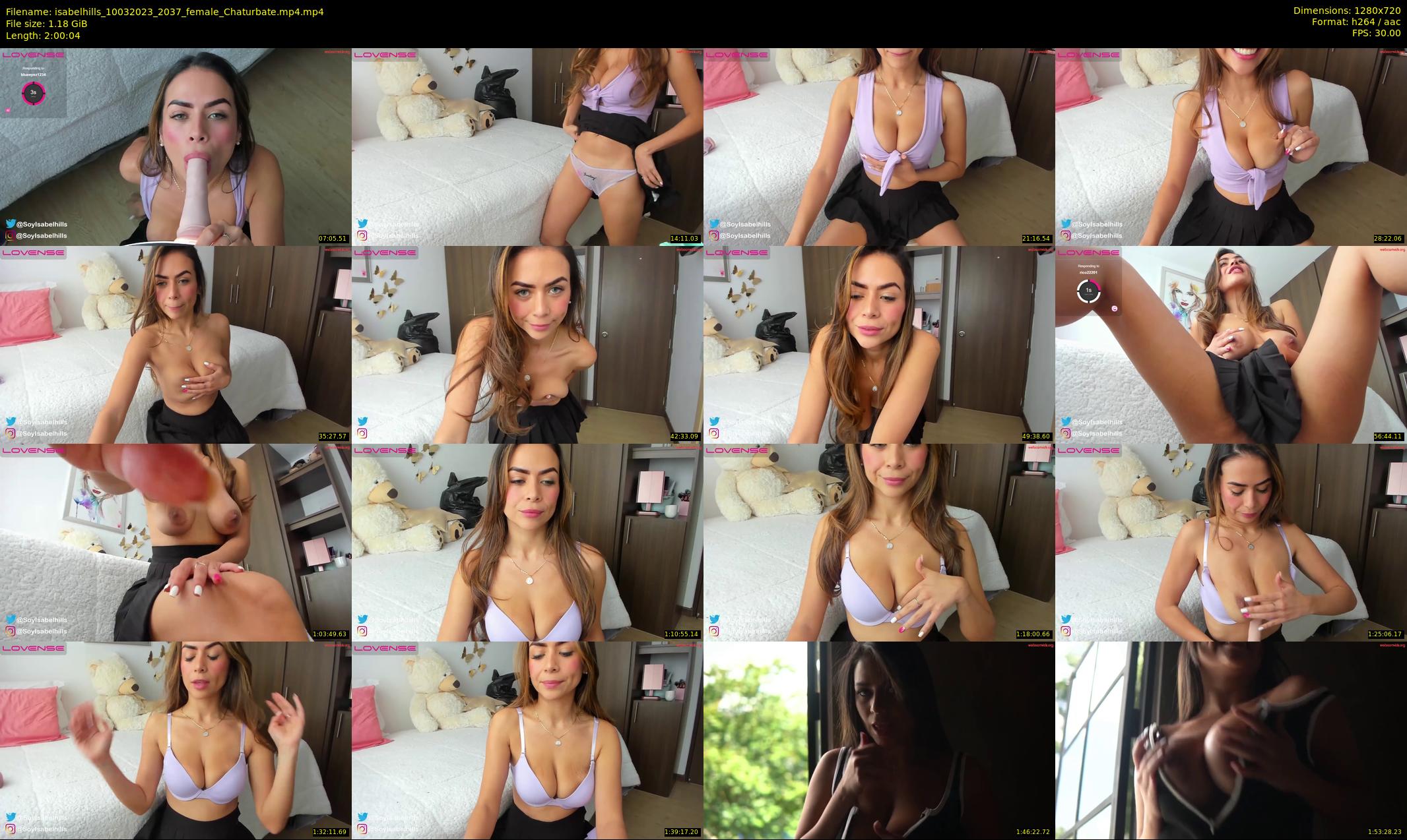 isabelhills — 121 minute Chaturbate female cam show recording, 720p, Mar 10, 2023