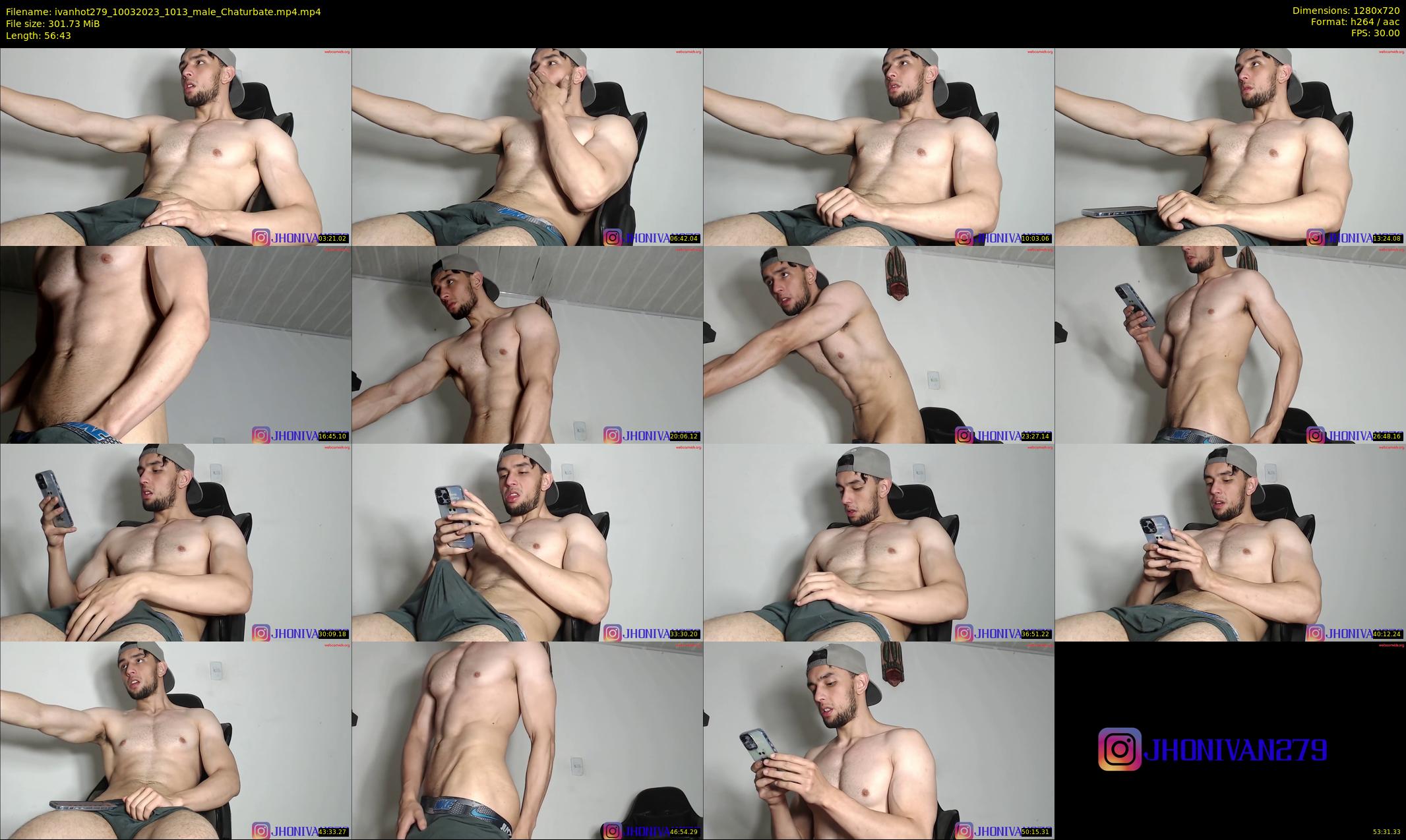 ivanhot279 — 57 minute Chaturbate male cam show recording, 720p, Mar 10, 2023