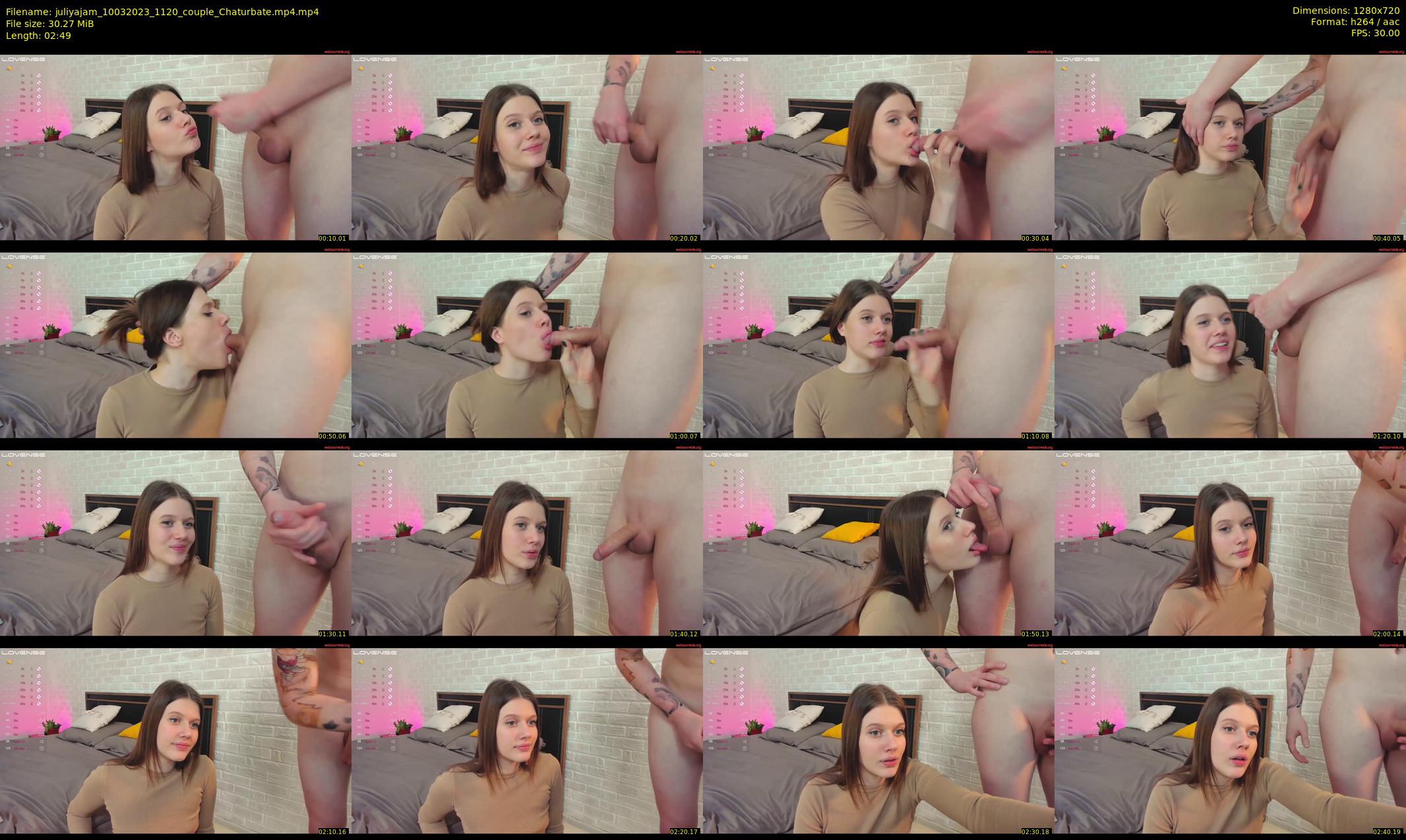 juliyajam — 3 minute Chaturbate couple cam show recording, 720p, Mar 10, 2023