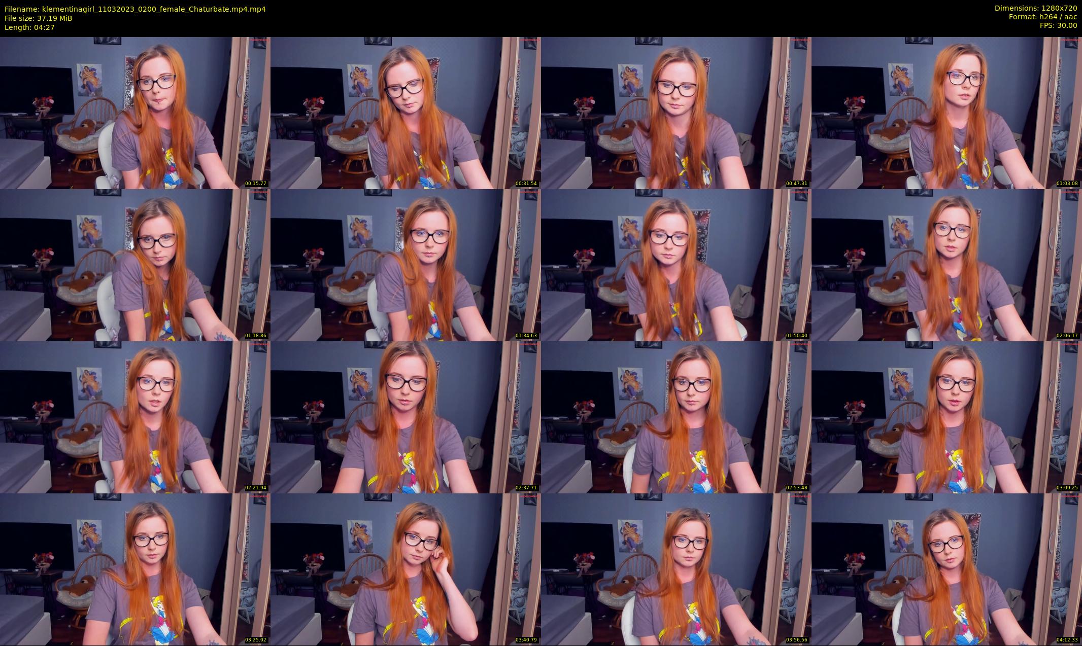 klementinagirl — 5 minute Chaturbate female cam show recording, 720p, Mar 11, 2023