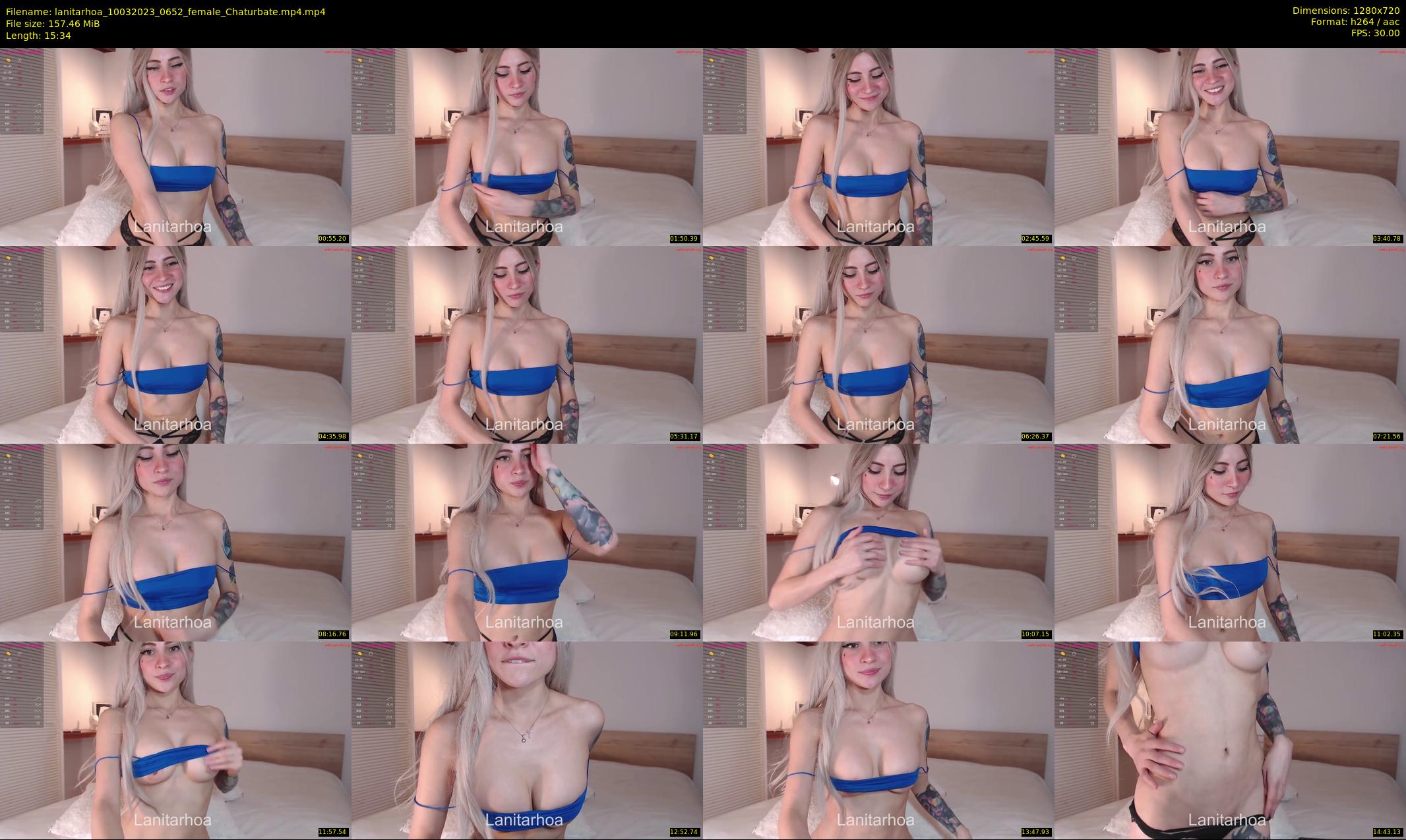 lanitarhoa — 16 minute Chaturbate female cam show recording, 720p, Mar 10, 2023