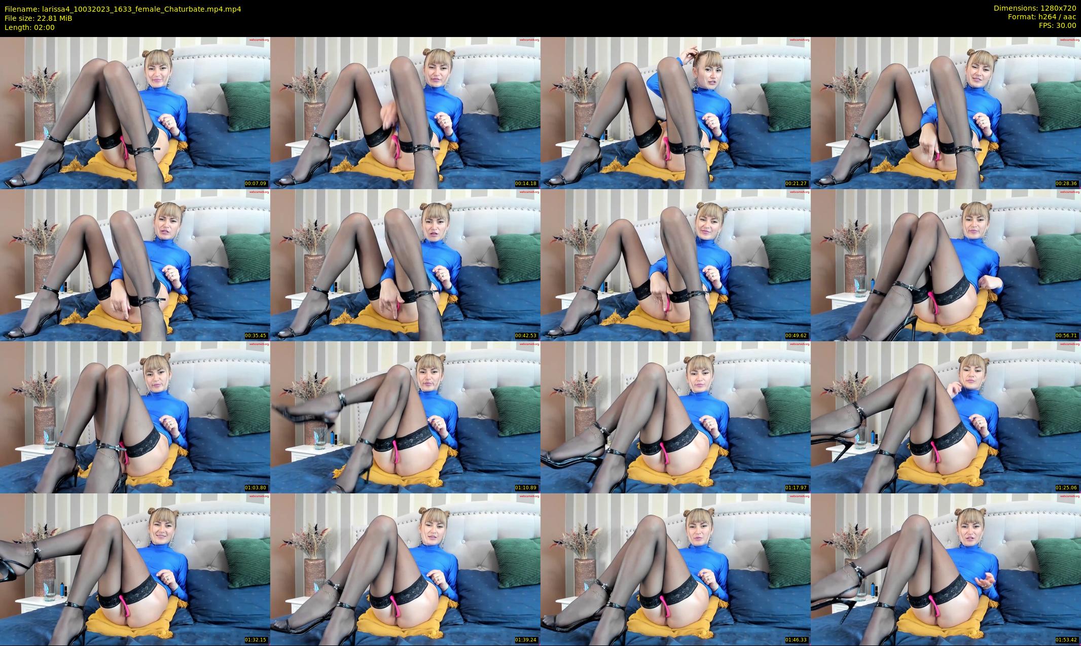 larissa4 — 2 minute Chaturbate female cam show recording, 720p, Mar 10, 2023