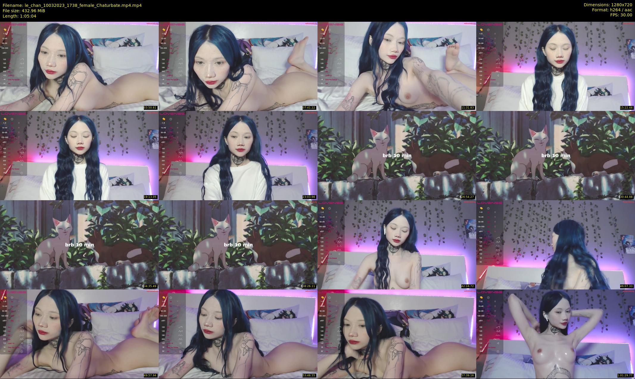 le_chan — 66 minute Chaturbate female cam show recording, 720p, Mar 10, 2023