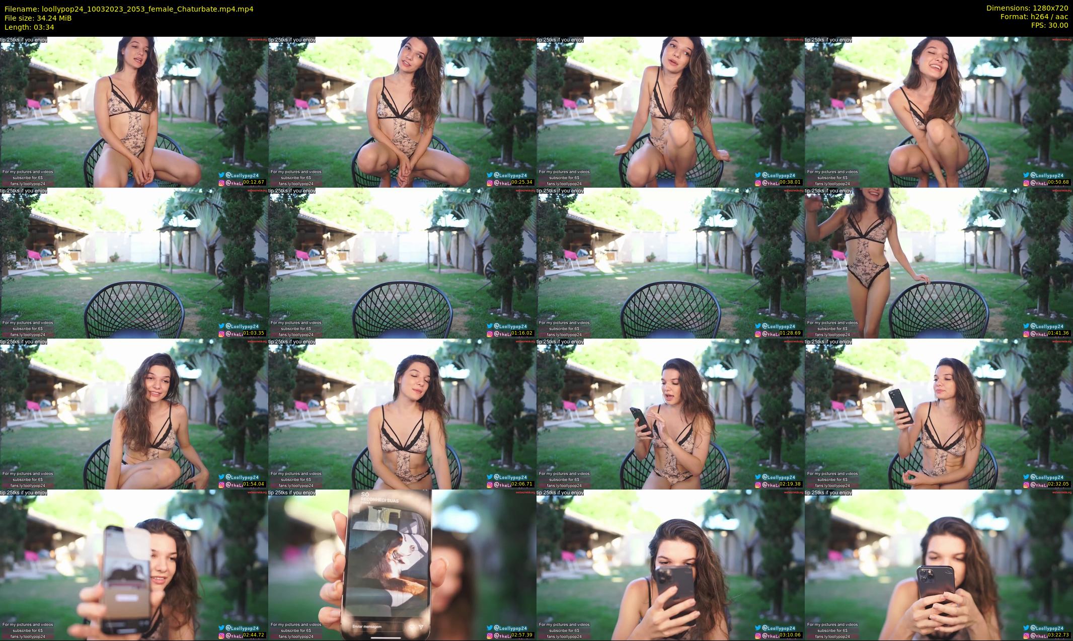 loollypop24 — 4 minute Chaturbate female cam show recording, 720p, Mar 10, 2023