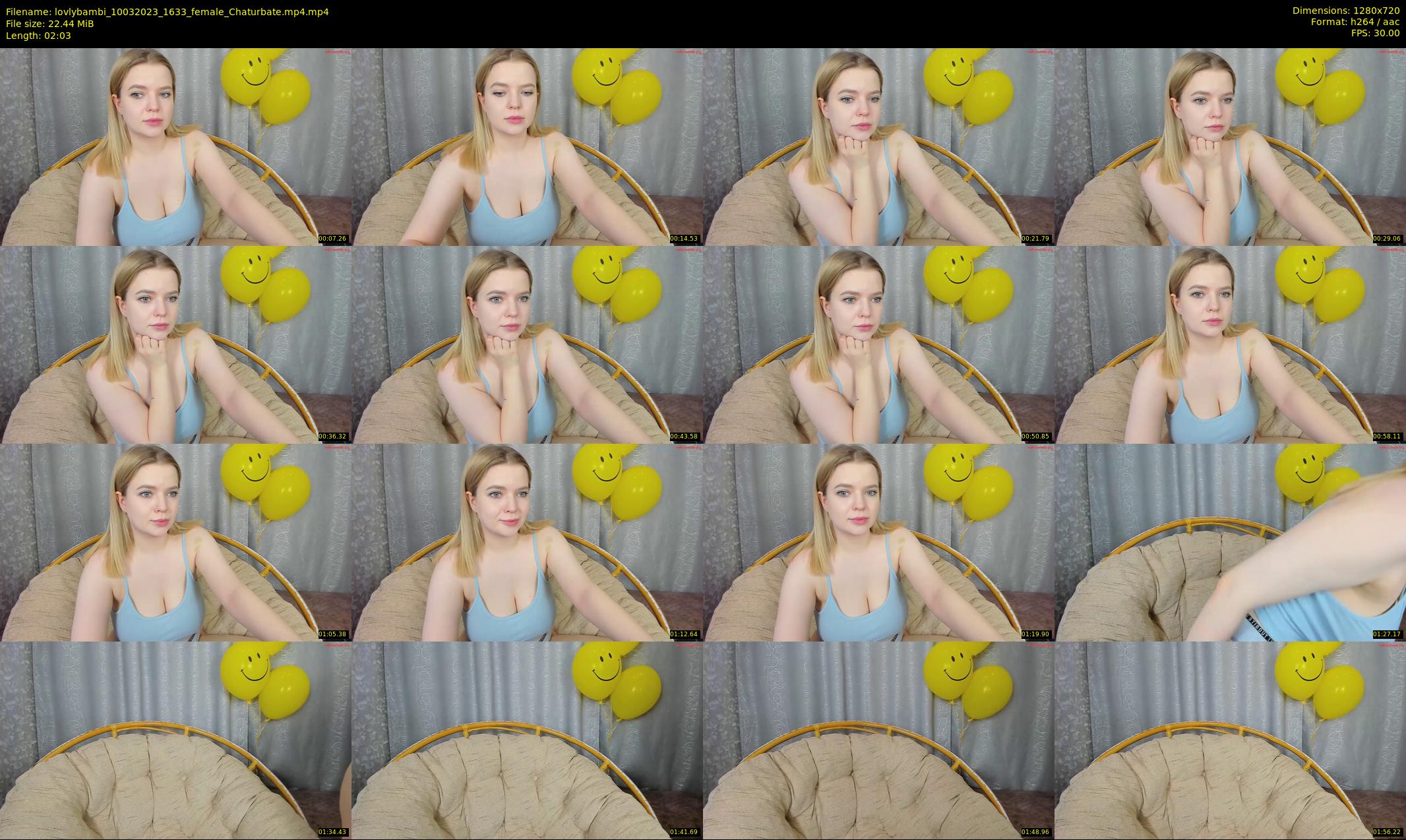 lovlybambi — 3 minute Chaturbate female cam show recording, 720p, Mar 10, 2023