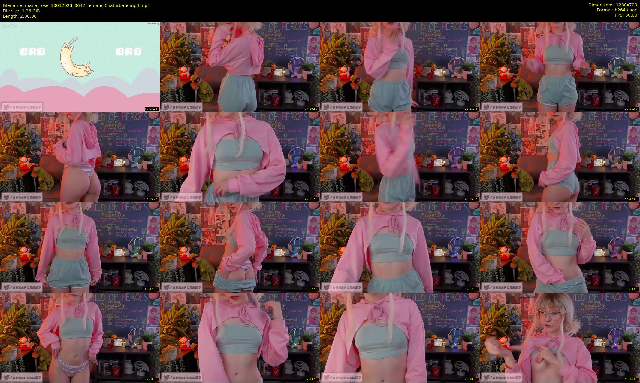 mana_rose — 120 minute Chaturbate female cam show recording, 720p, Mar 10, 2023