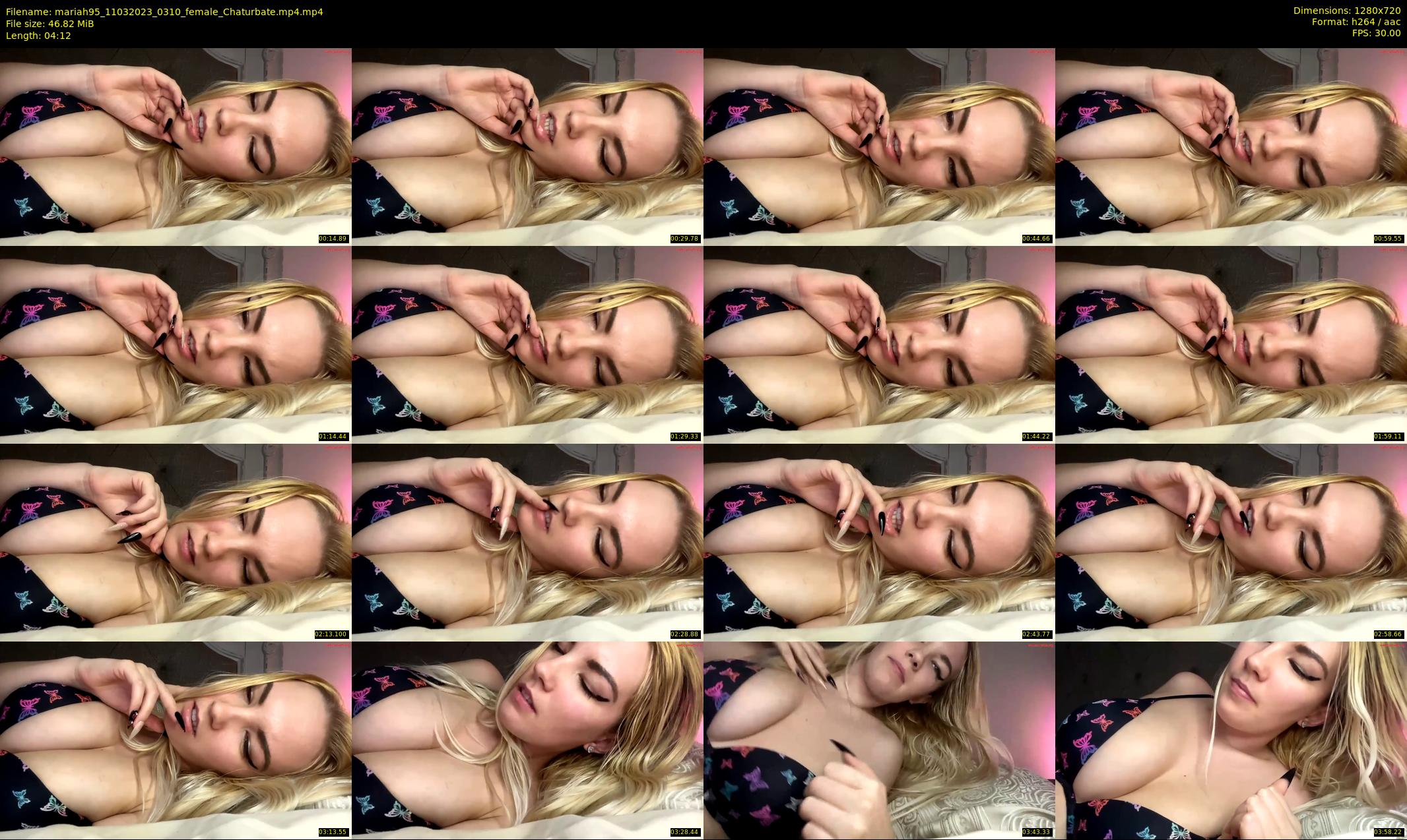 mariah95 — 5 minute Chaturbate female cam show recording, 720p, Mar 11, 2023