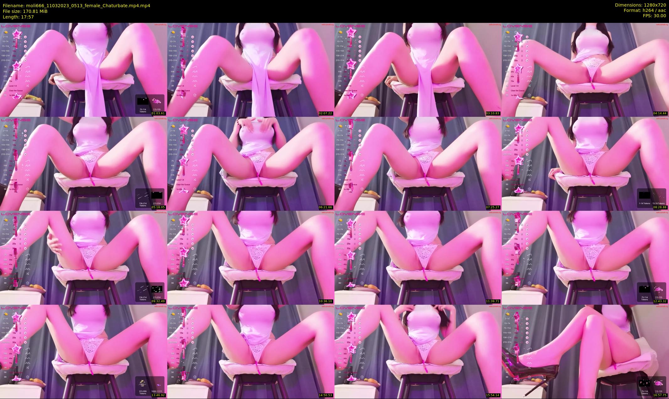 moli666 — 18 minute Chaturbate female cam show recording, 720p, Mar 11, 2023