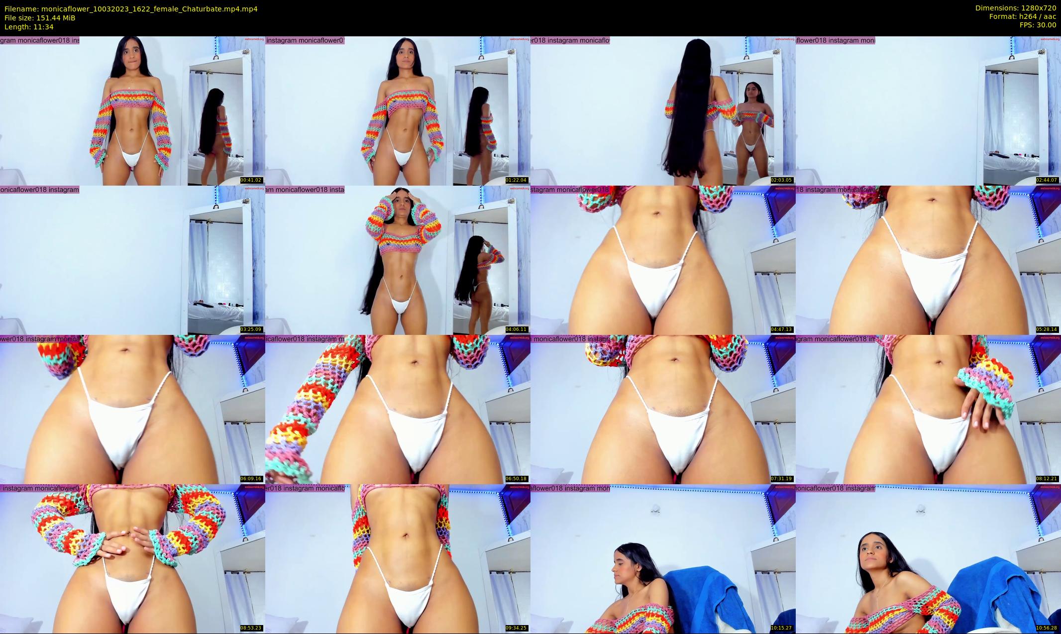 monicaflower — 12 minute Chaturbate female cam show recording, 720p, Mar 10, 2023