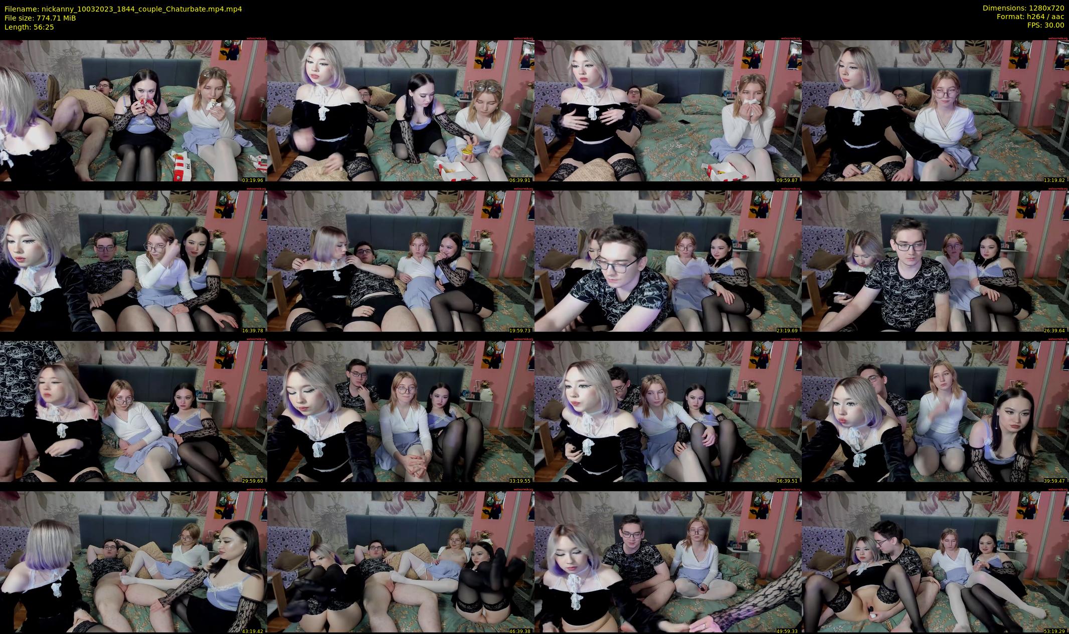 nickanny — 57 minute Chaturbate couple cam show recording, 720p, Mar 10, 2023