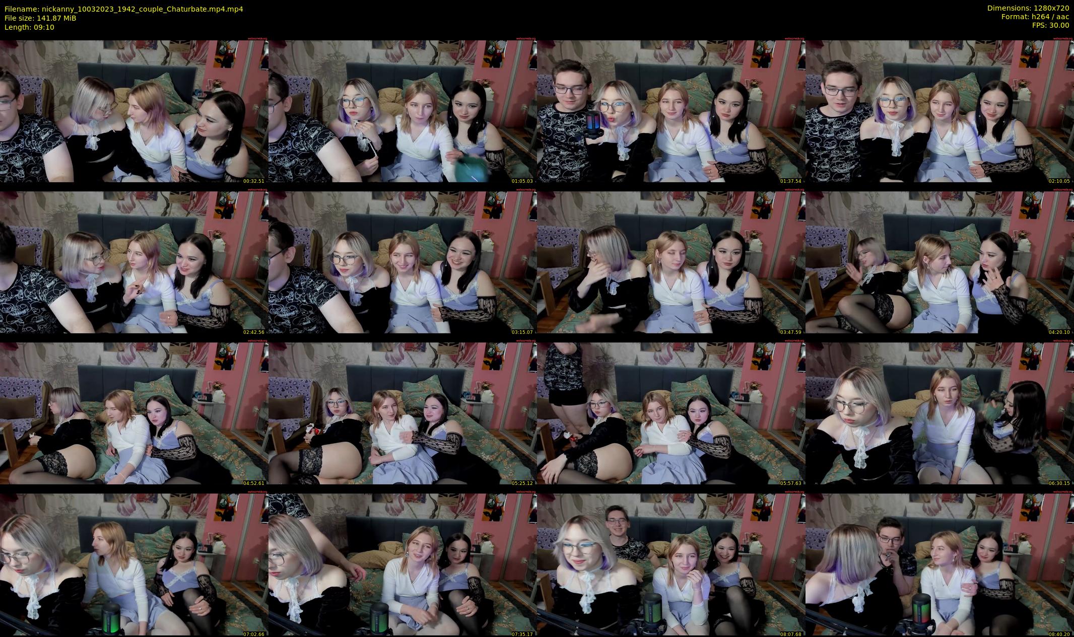 nickanny — 10 minute Chaturbate couple cam show recording, 720p, Mar 10, 2023