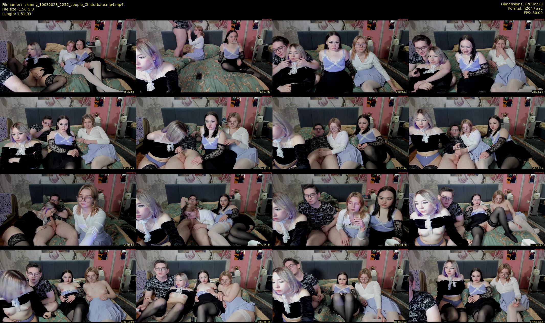 nickanny — 112 minute Chaturbate couple cam show recording, 720p, Mar 10, 2023