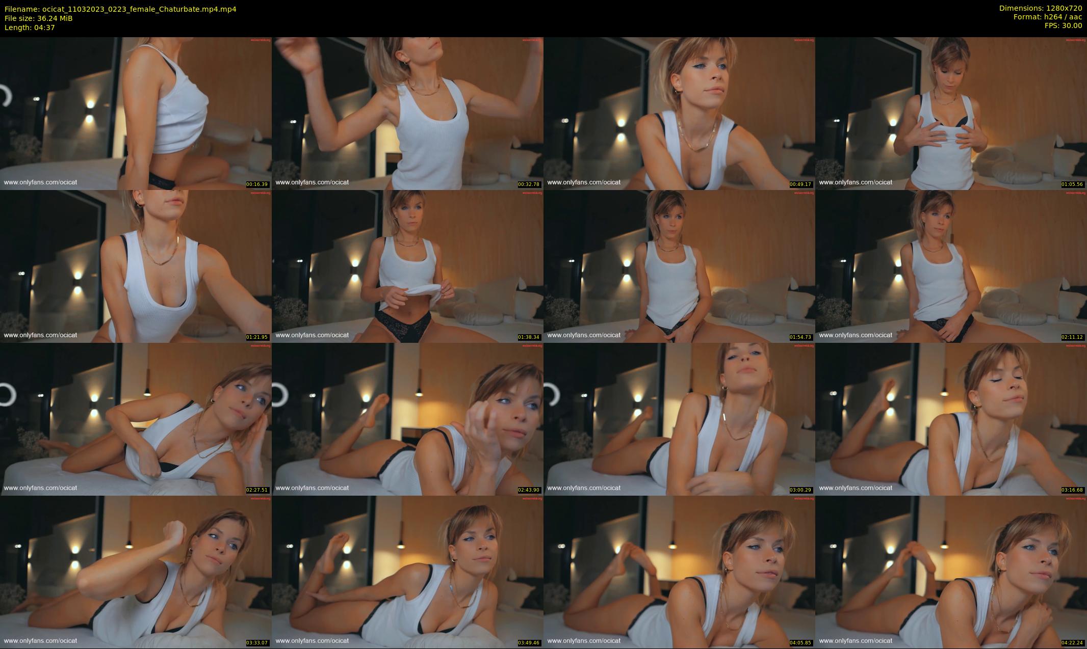 ocicat — 5 minute Chaturbate female cam show recording, 720p, Mar 11, 2023