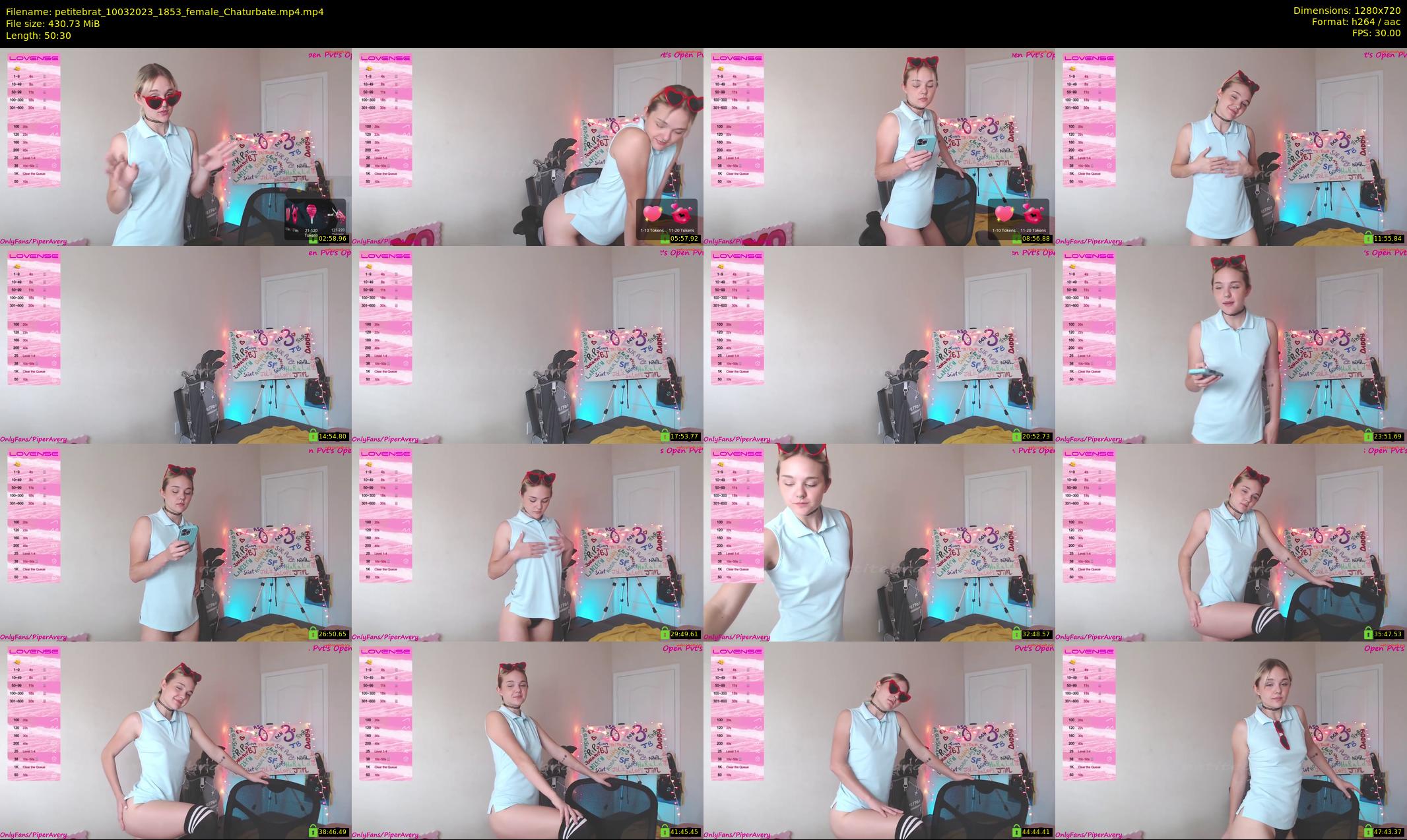 petitebrat — 51 minute Chaturbate female cam show recording, 720p, Mar 10, 2023