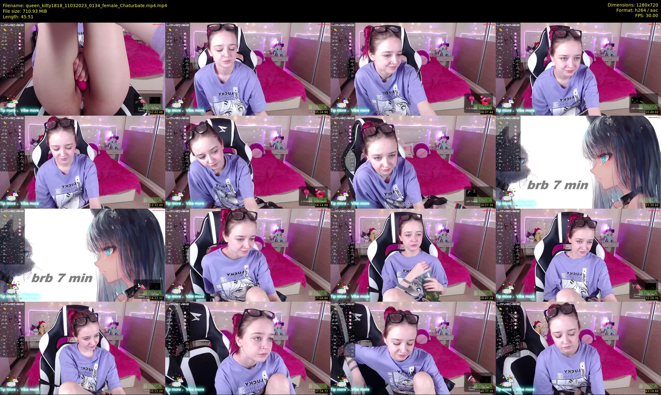 queen_kitty1818 — 46 minute Chaturbate female cam show recording, 720p, Mar 11, 2023