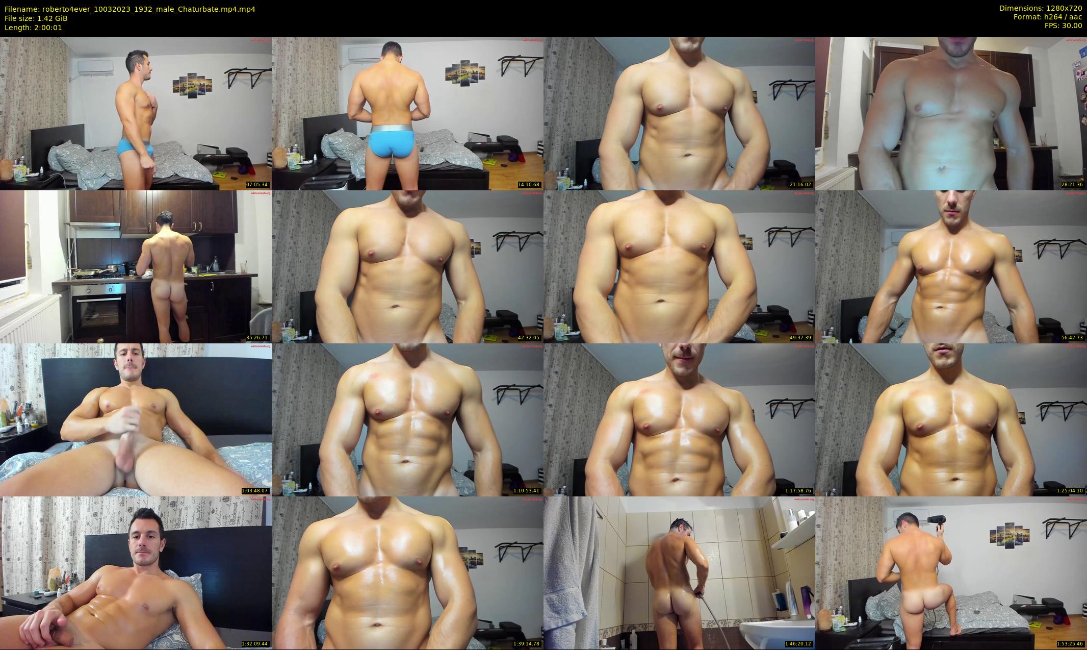 roberto4ever — 121 minute Chaturbate male cam show recording, 720p, Mar 10, 2023