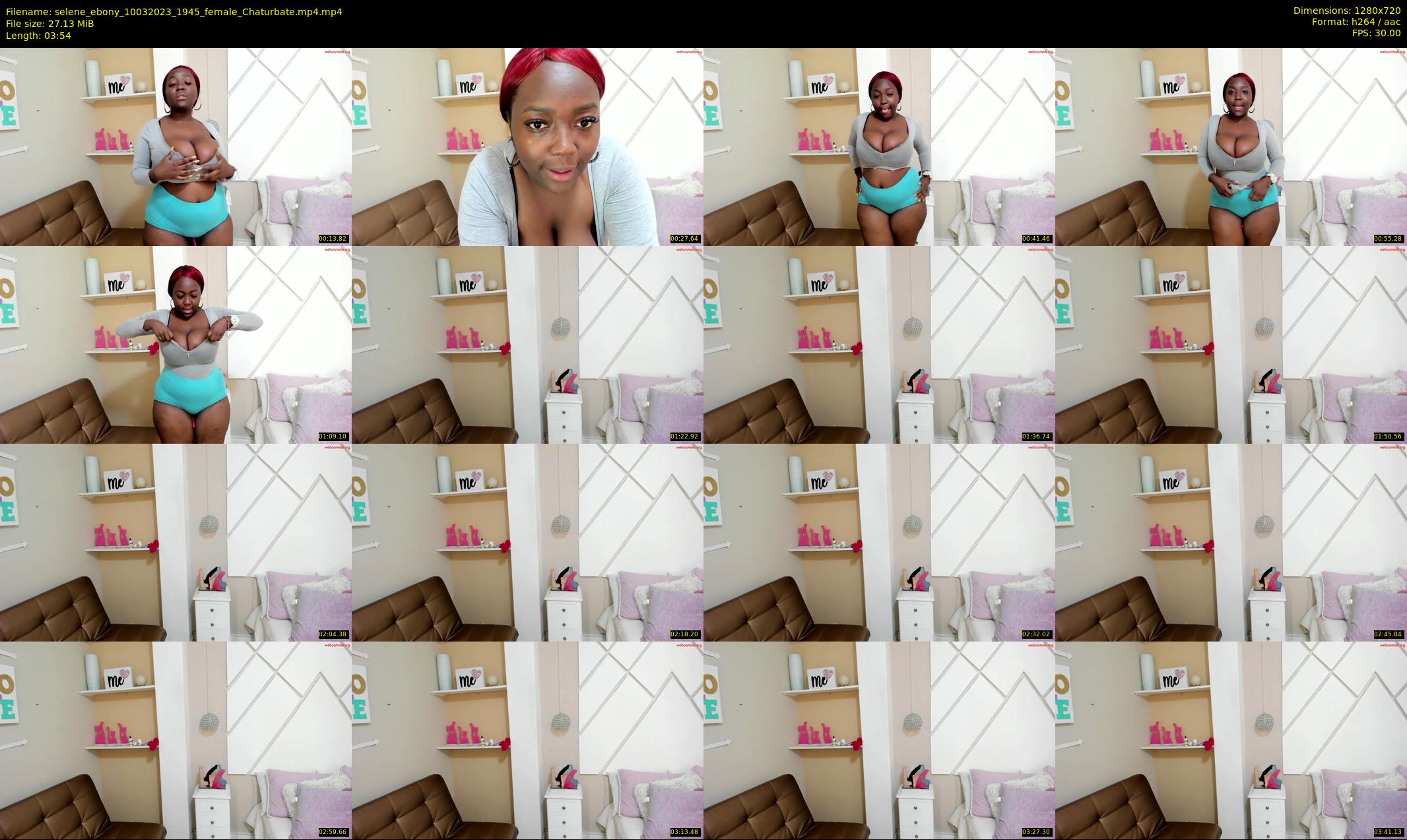 selene_ebony — 4 minute Chaturbate female cam show recording, 720p, Mar 10, 2023
