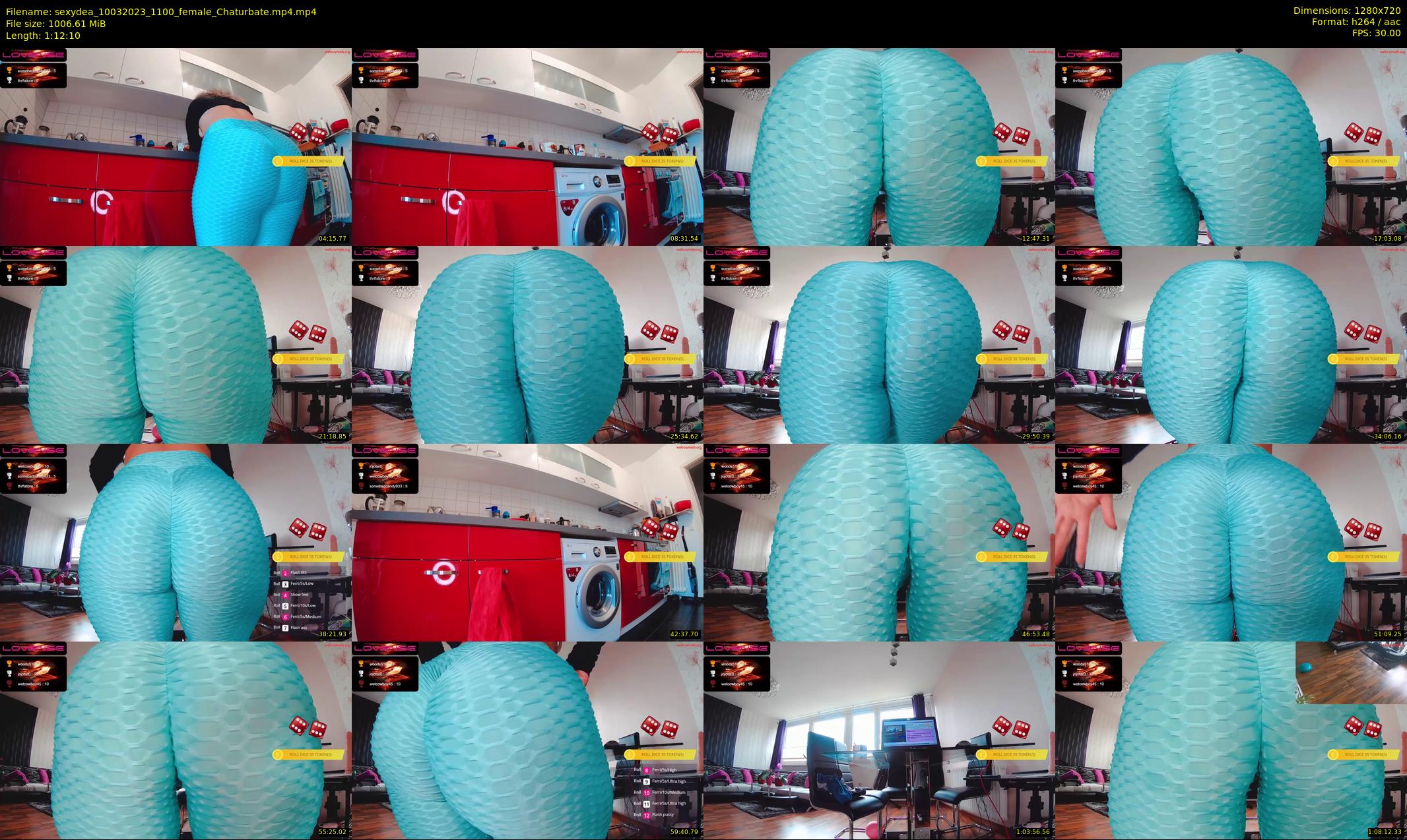 sexydea — 73 minute Chaturbate female cam show recording, 720p, Mar 10, 2023