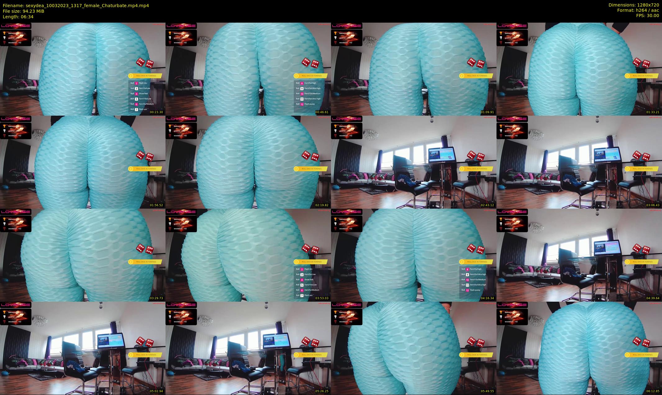 sexydea — 7 minute Chaturbate female cam show recording, 720p, Mar 10, 2023