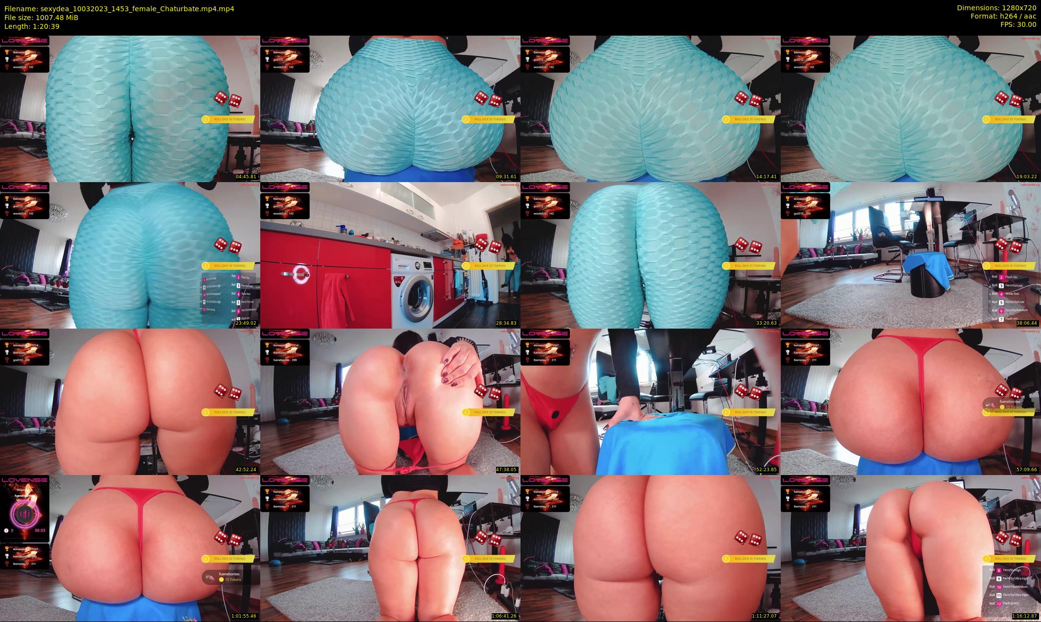 sexydea — 81 minute Chaturbate female cam show recording, 720p, Mar 10, 2023