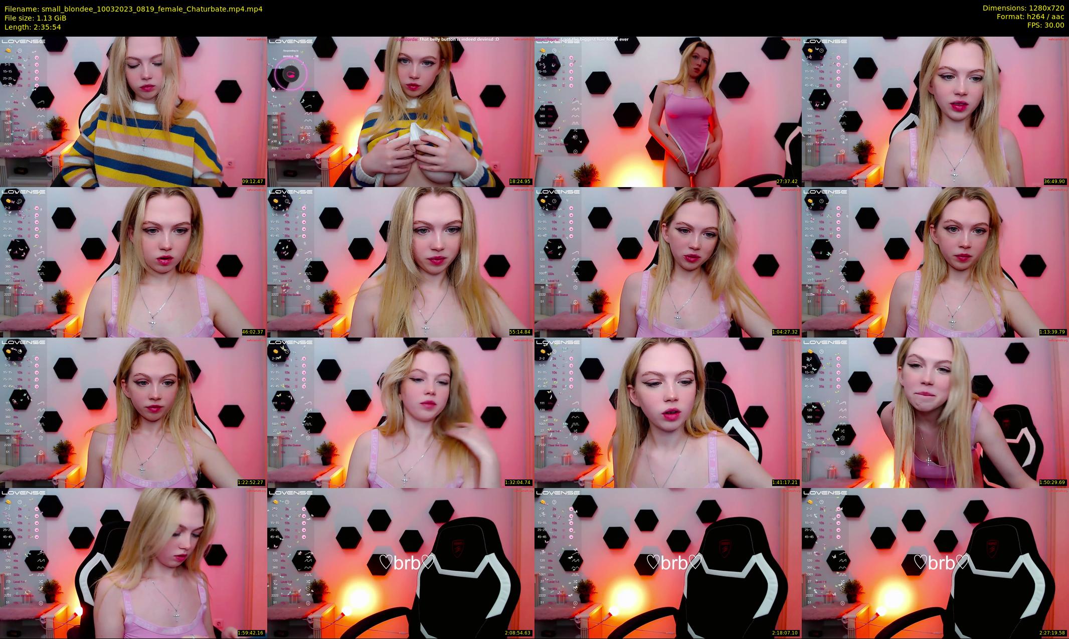 small_blondee — 156 minute Chaturbate female cam show recording, 720p, Mar 10, 2023