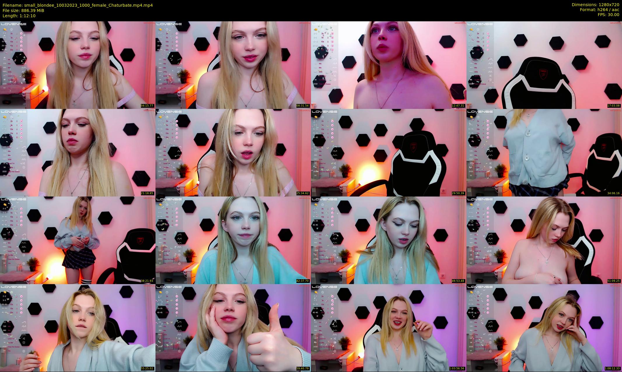 small_blondee — 73 minute Chaturbate female cam show recording, 720p, Mar 10, 2023
