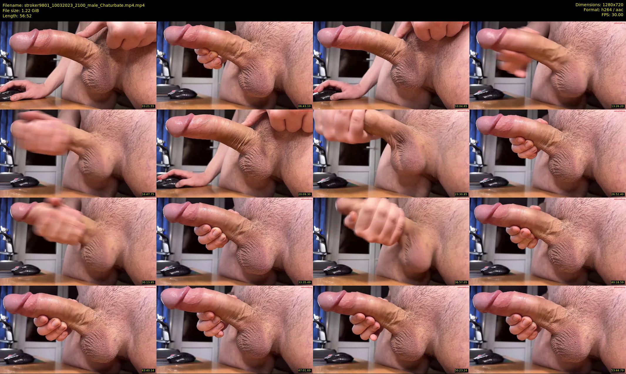 stroker9801 — 57 minute Chaturbate male cam show recording, 720p, Mar 10, 2023