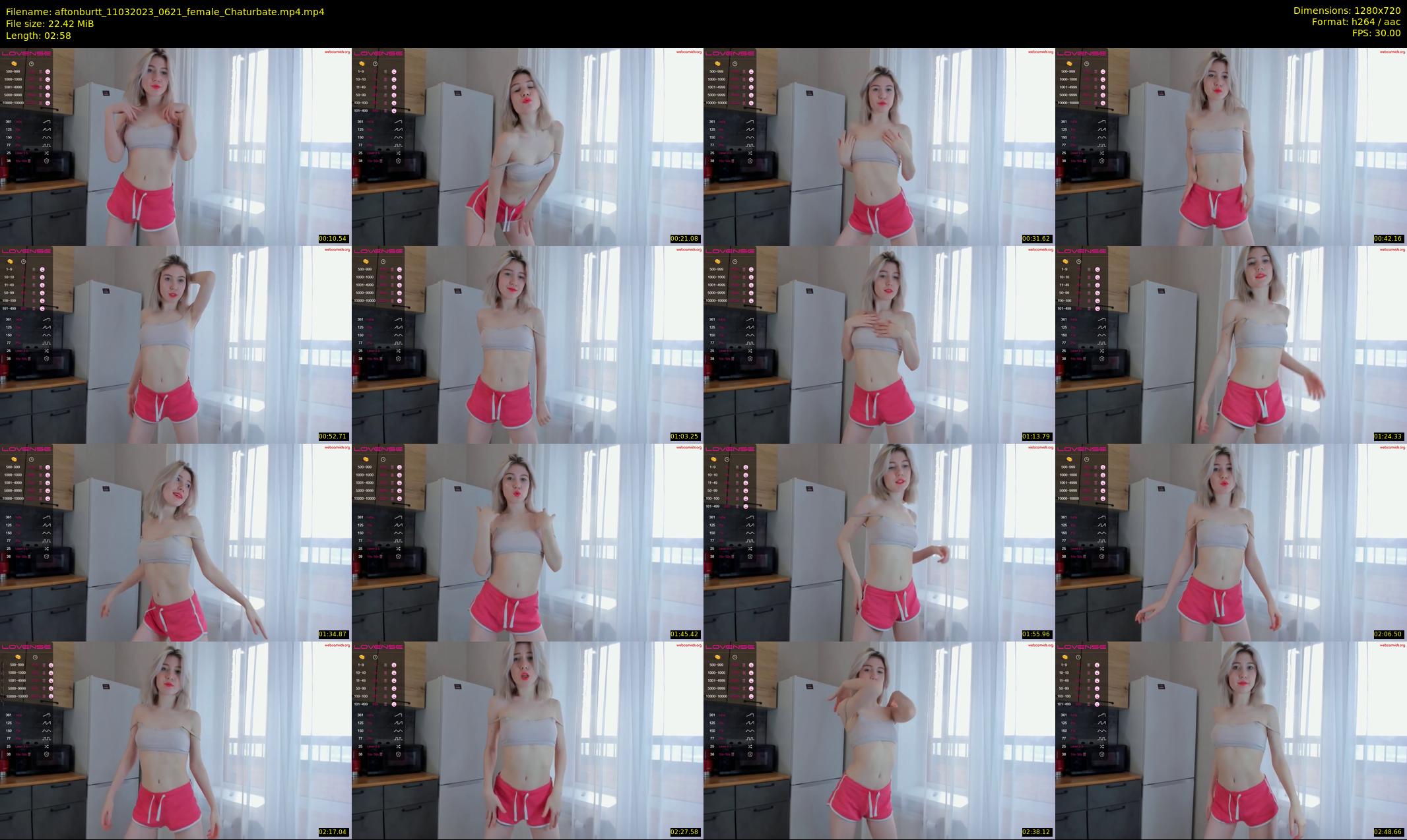 aftonburtt — 3 minute Chaturbate female cam show recording, 720p, Mar 11, 2023