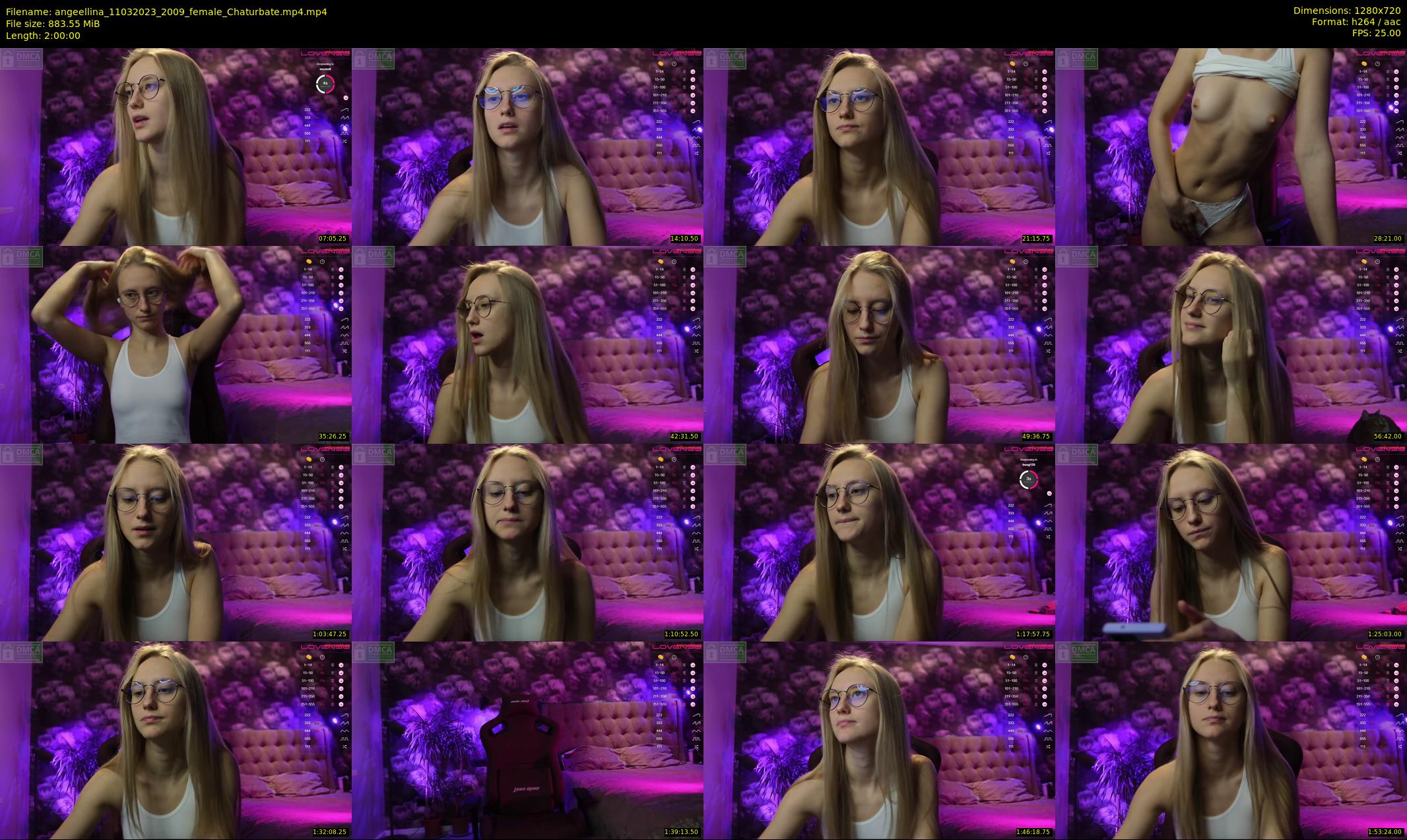 angeellina — 120 minute Chaturbate female cam show recording, 720p, Mar 11, 2023