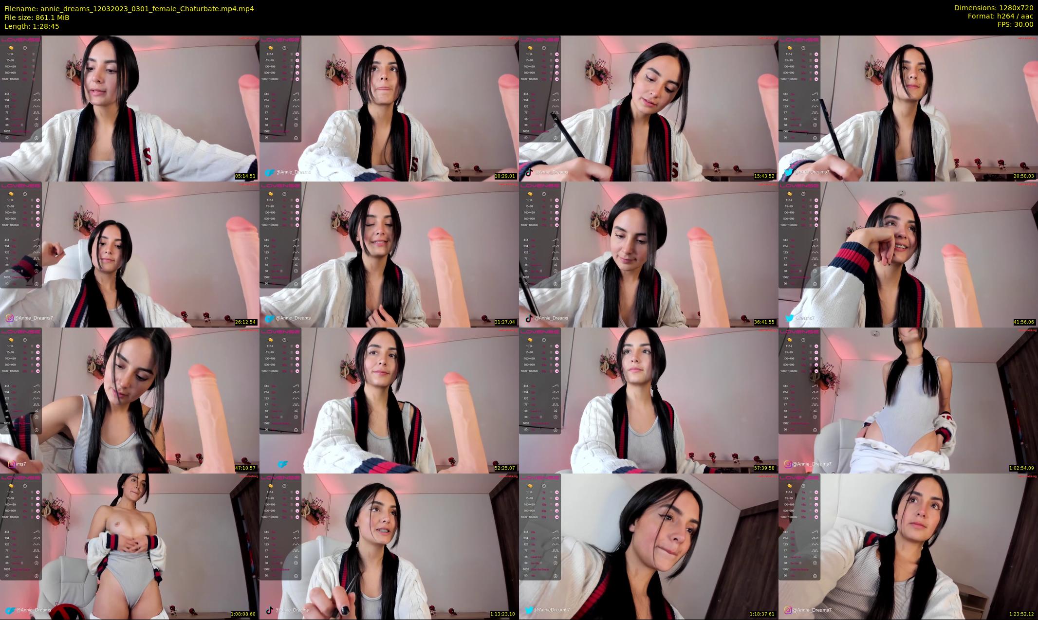 annie_dreams — 89 minute Chaturbate female cam show recording, 720p, Mar 12, 2023