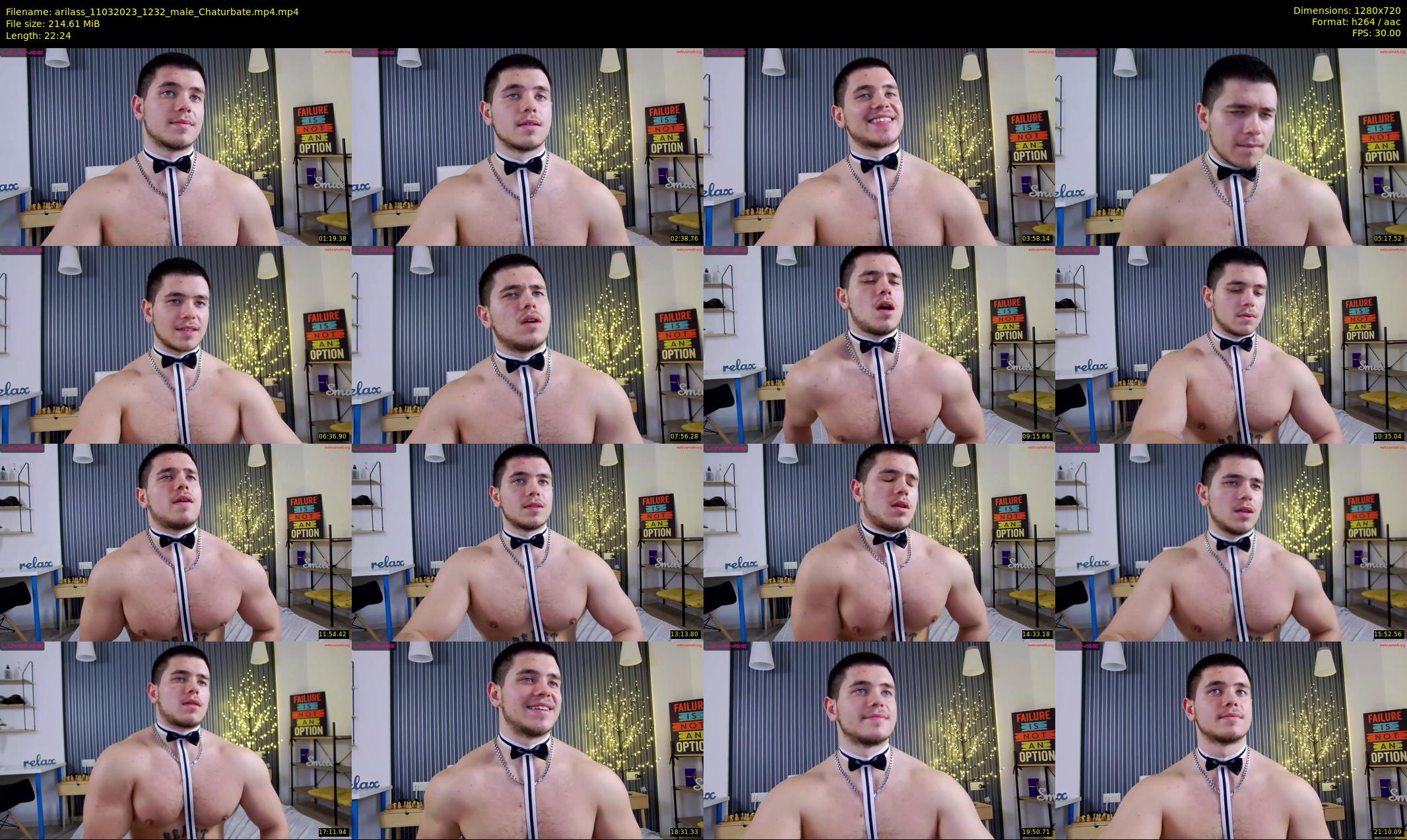arilass — 23 minute Chaturbate male cam show recording, 720p, Mar 11, 2023