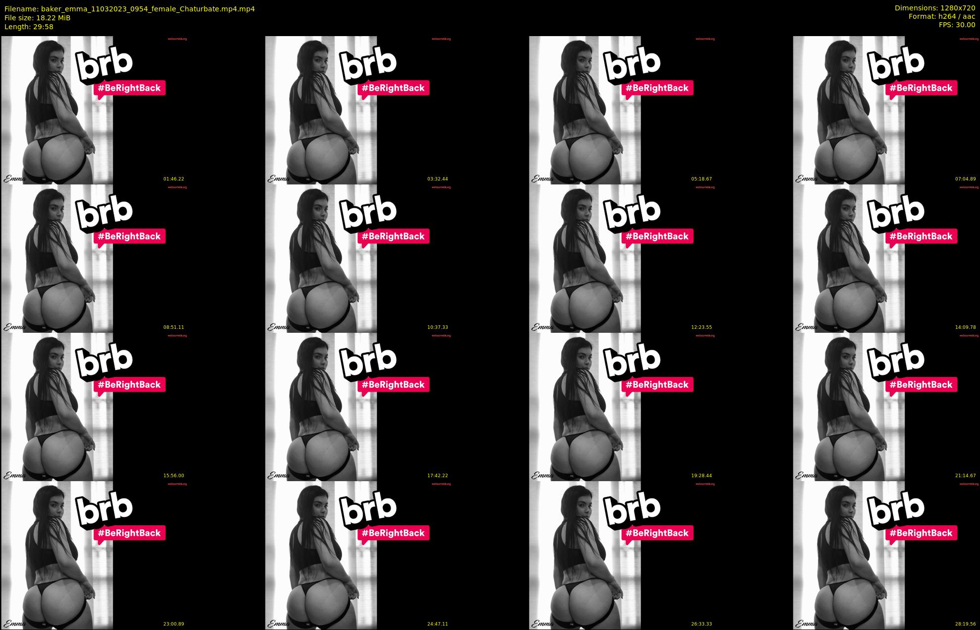 baker_emma — 30 minute Chaturbate female cam show recording, 720p, Mar 11, 2023