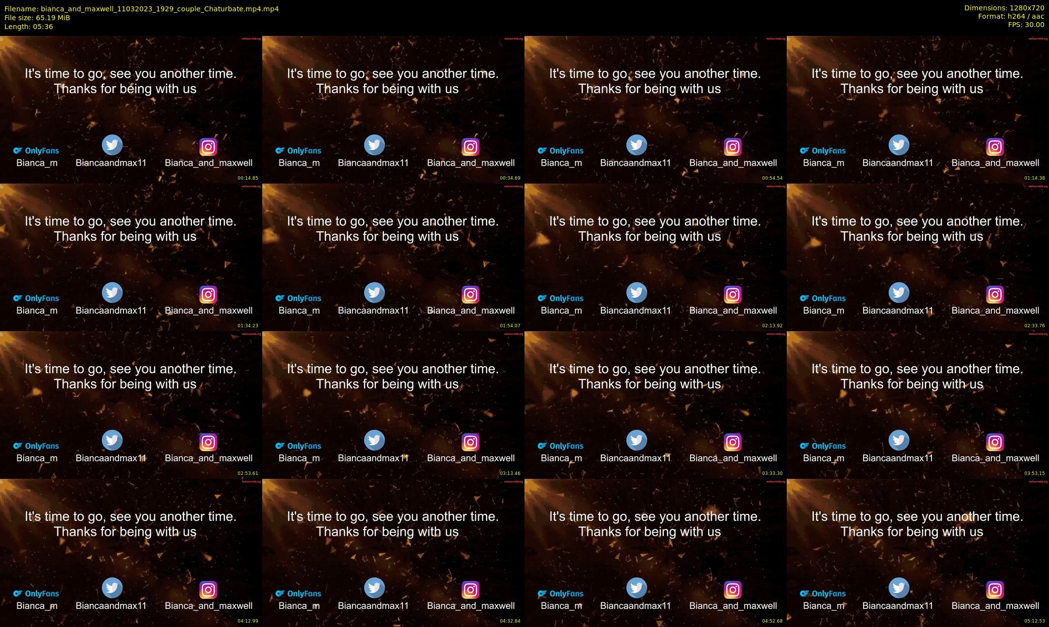 bianca_and_maxwell — 6 minute Chaturbate couple cam show recording, 720p, Mar 11, 2023