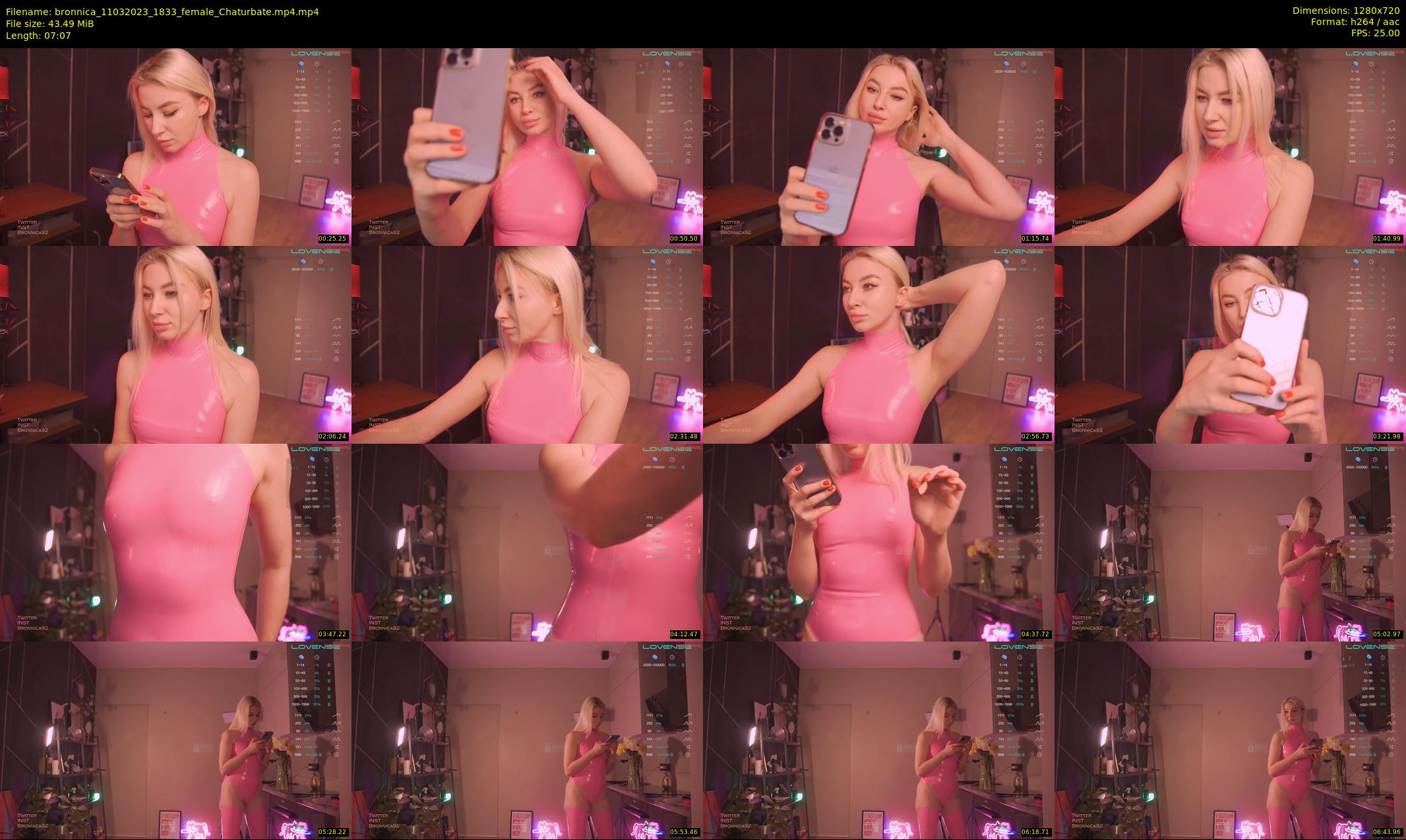 bronnica — 8 minute Chaturbate female cam show recording, 720p, Mar 11, 2023