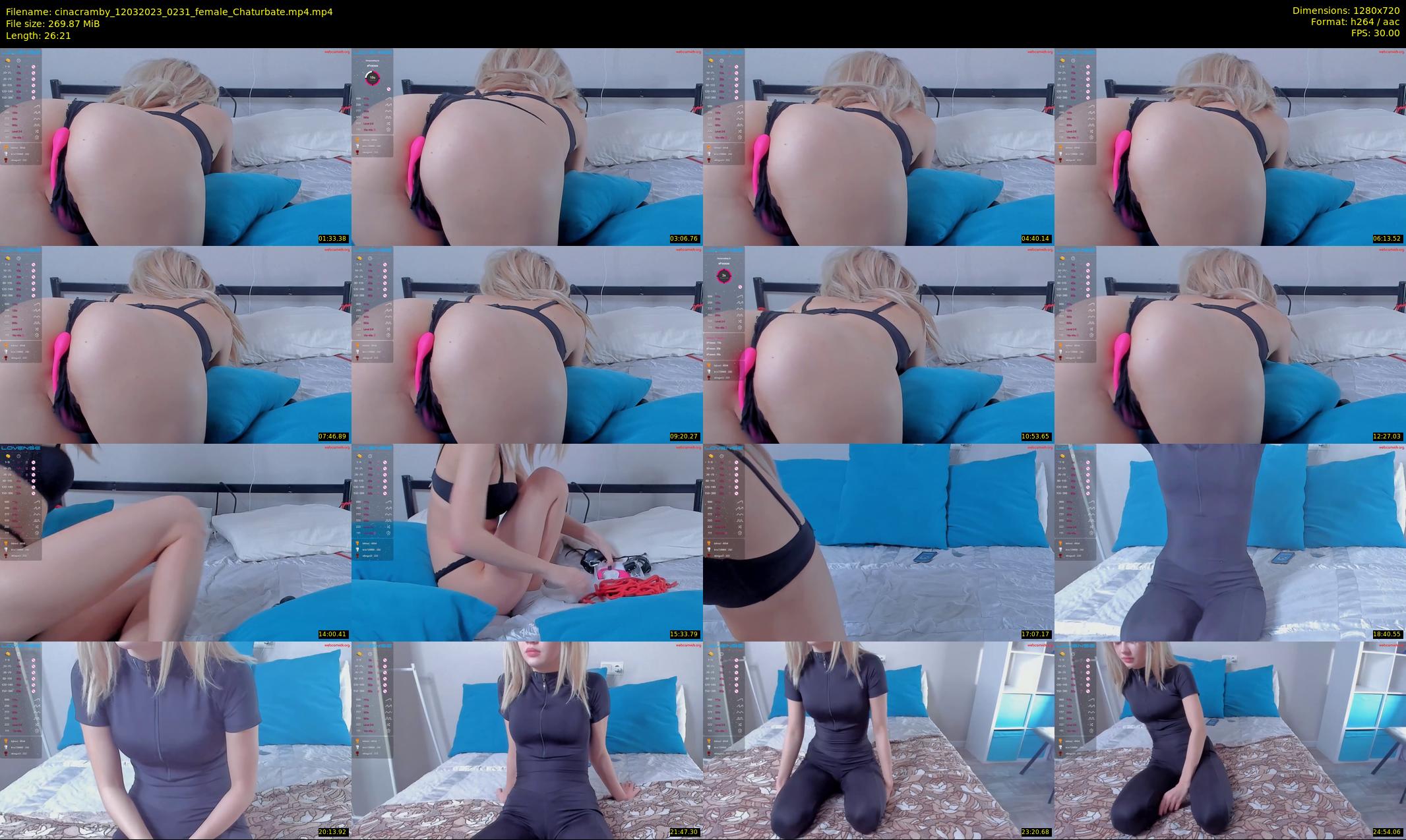 cinacramby — 27 minute Chaturbate female cam show recording, 720p, Mar 12, 2023